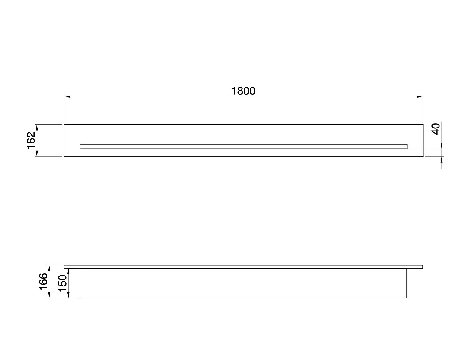 Zidna polica Fermaru 109 (Belo + Hrast)