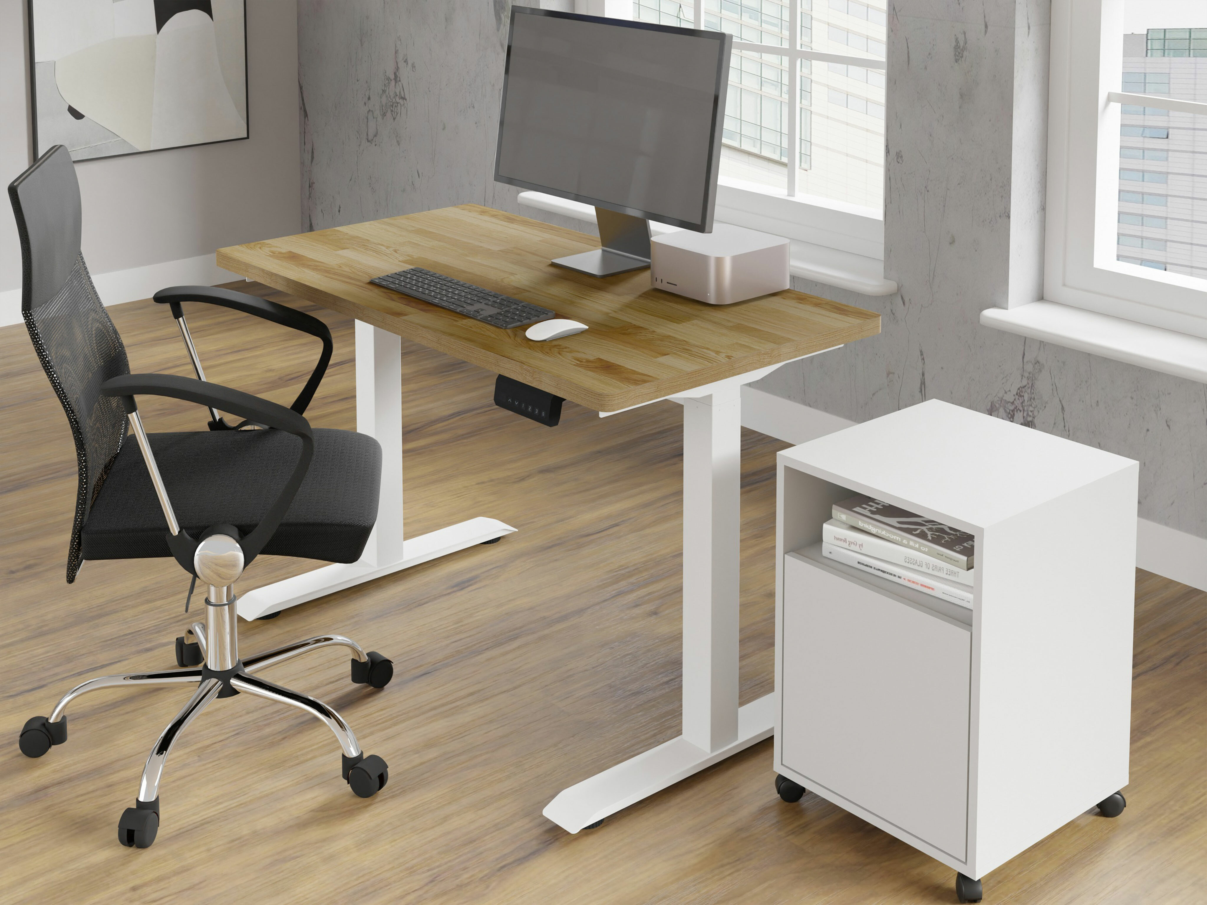 Sto sa podesivom visinom Buffalo 200 (Belo)