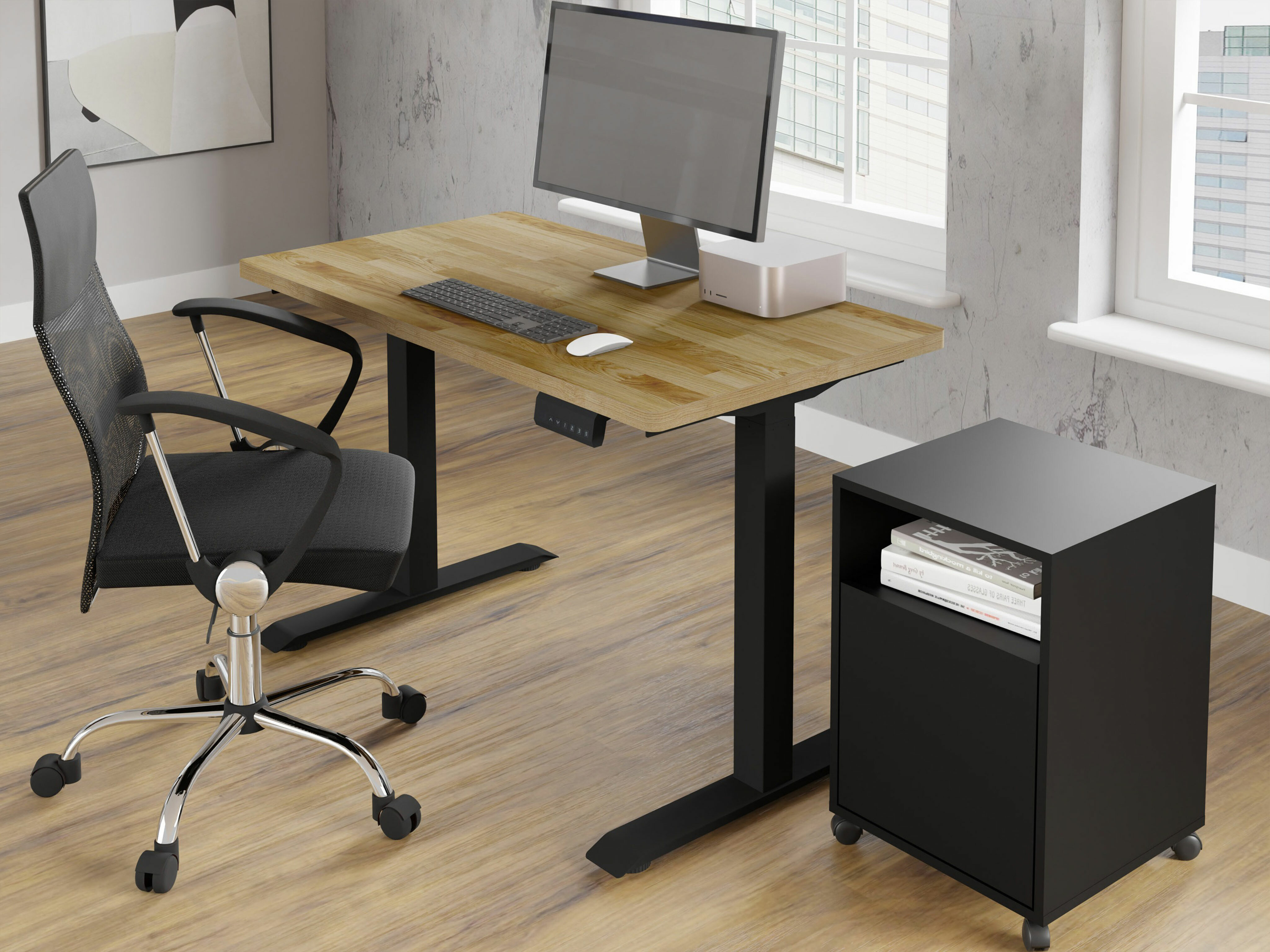 Sto sa podesivom visinom Buffalo 200 (Crno)