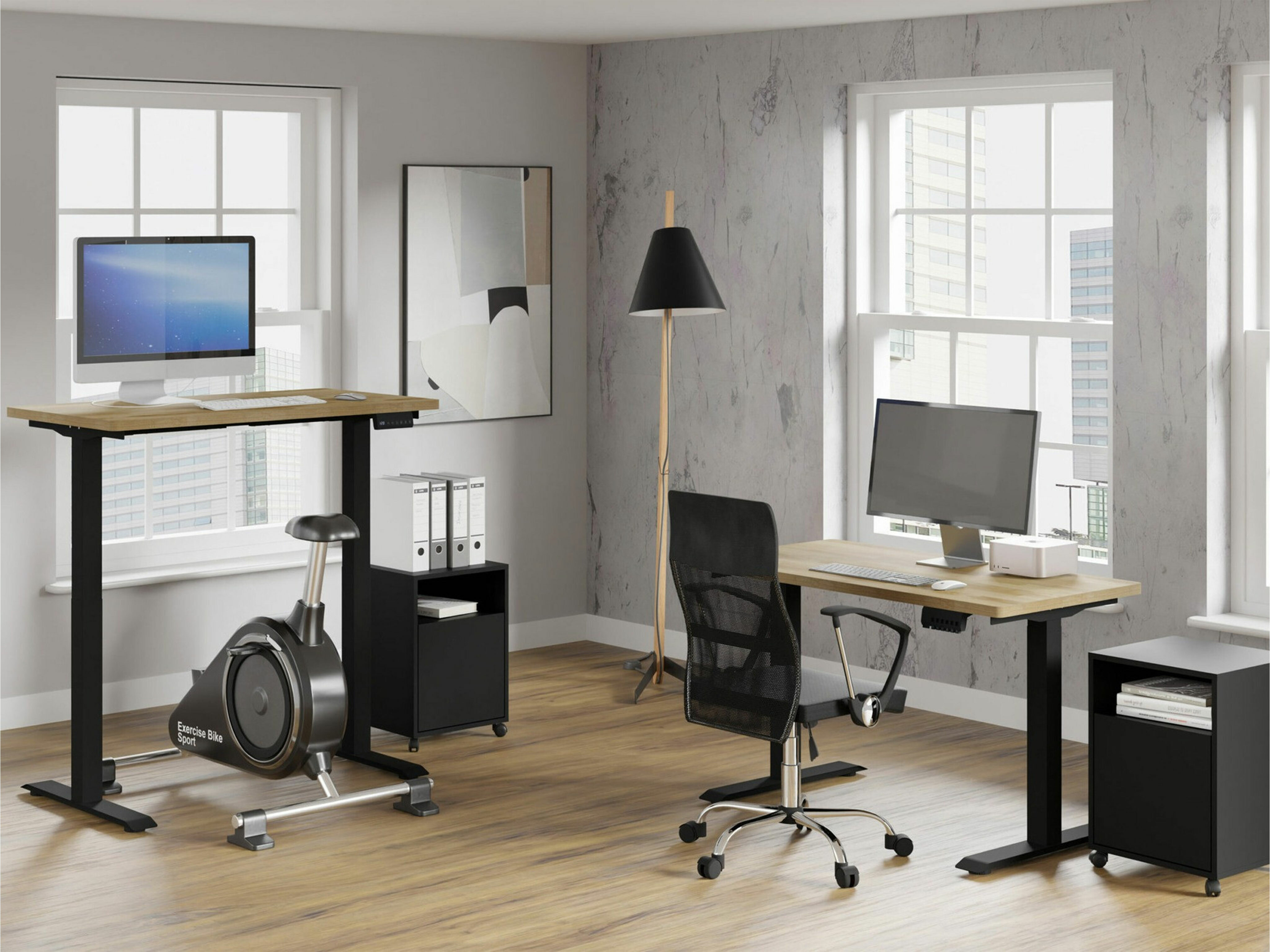 Sto sa podesivom visinom Buffalo 200 (Crno)