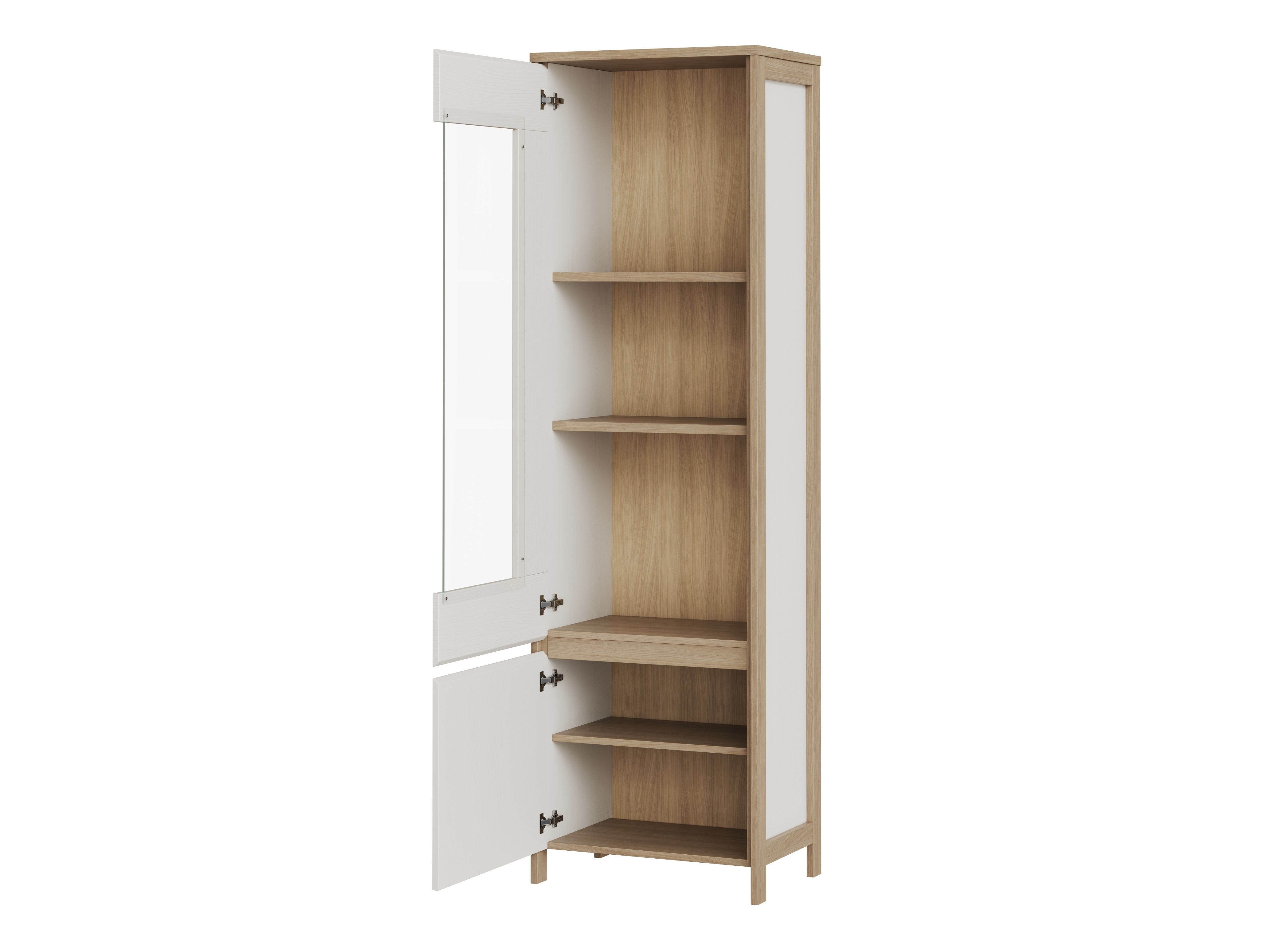 Set za dnevnu sobu Fermaru 111 (Belo + Hrast)