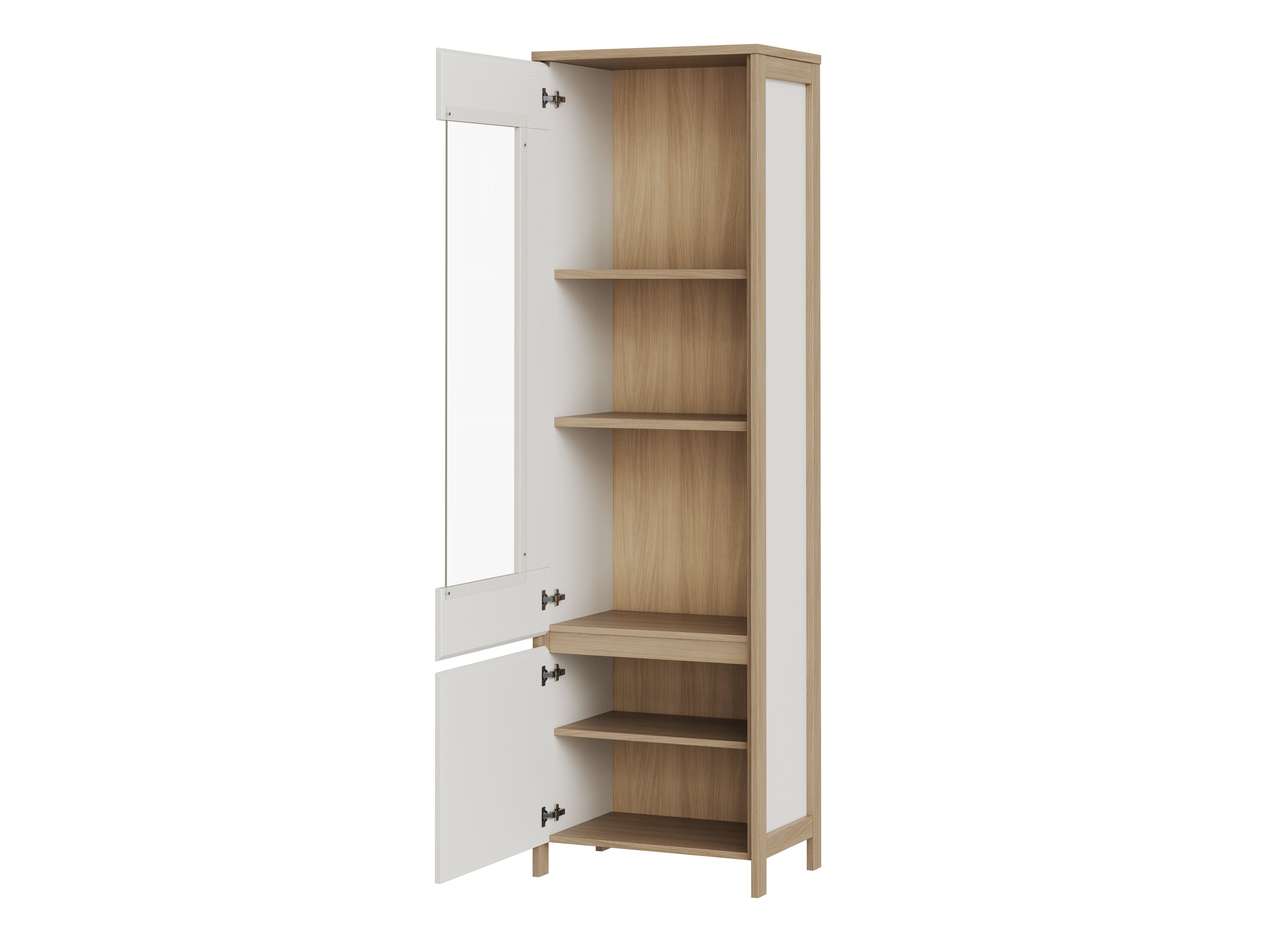 Set za dnevnu sobu Fermaru 111 (Belo + Hrast)