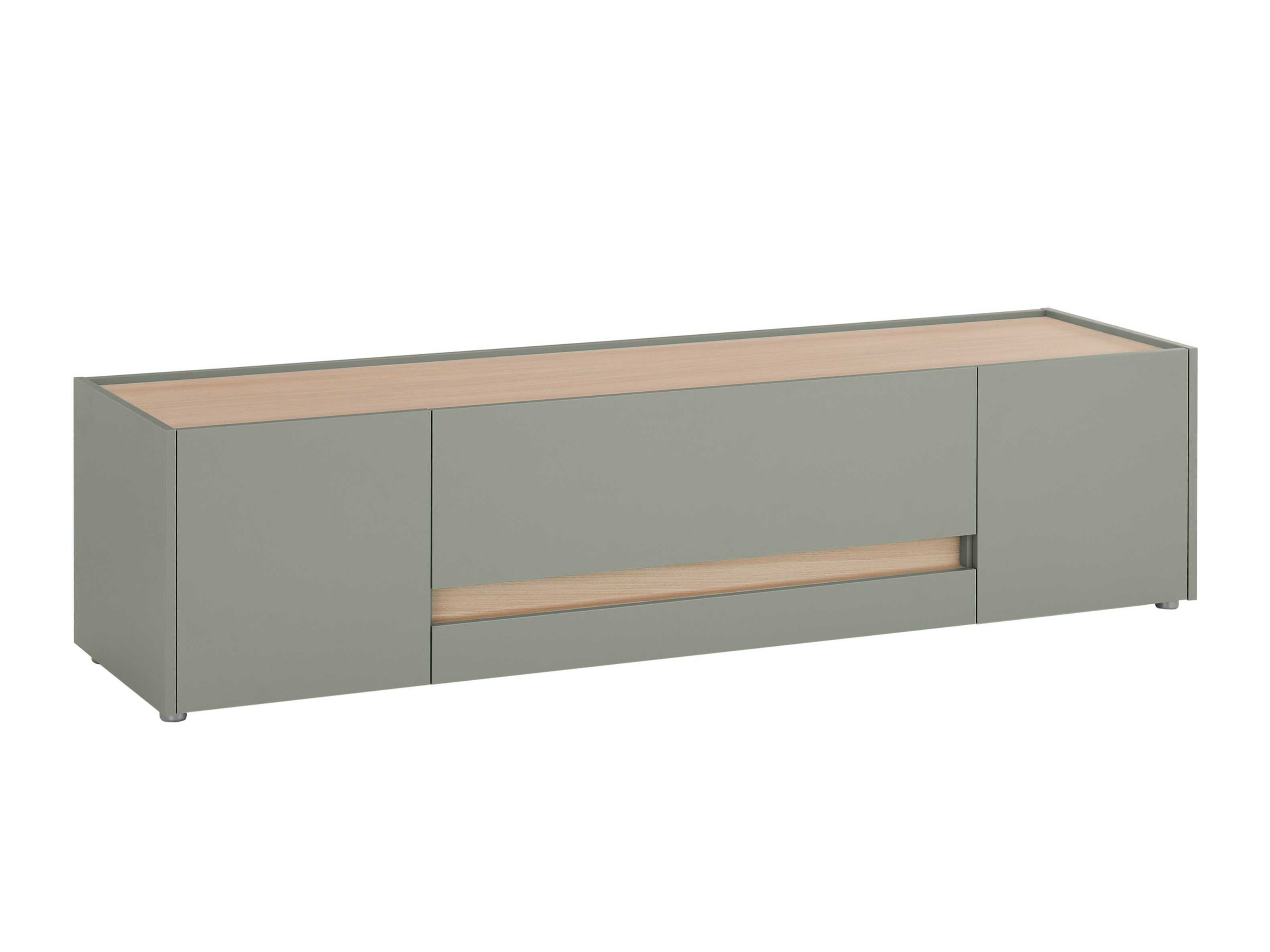 TV komoda Elbsori 115 (Zelena + Hrast)