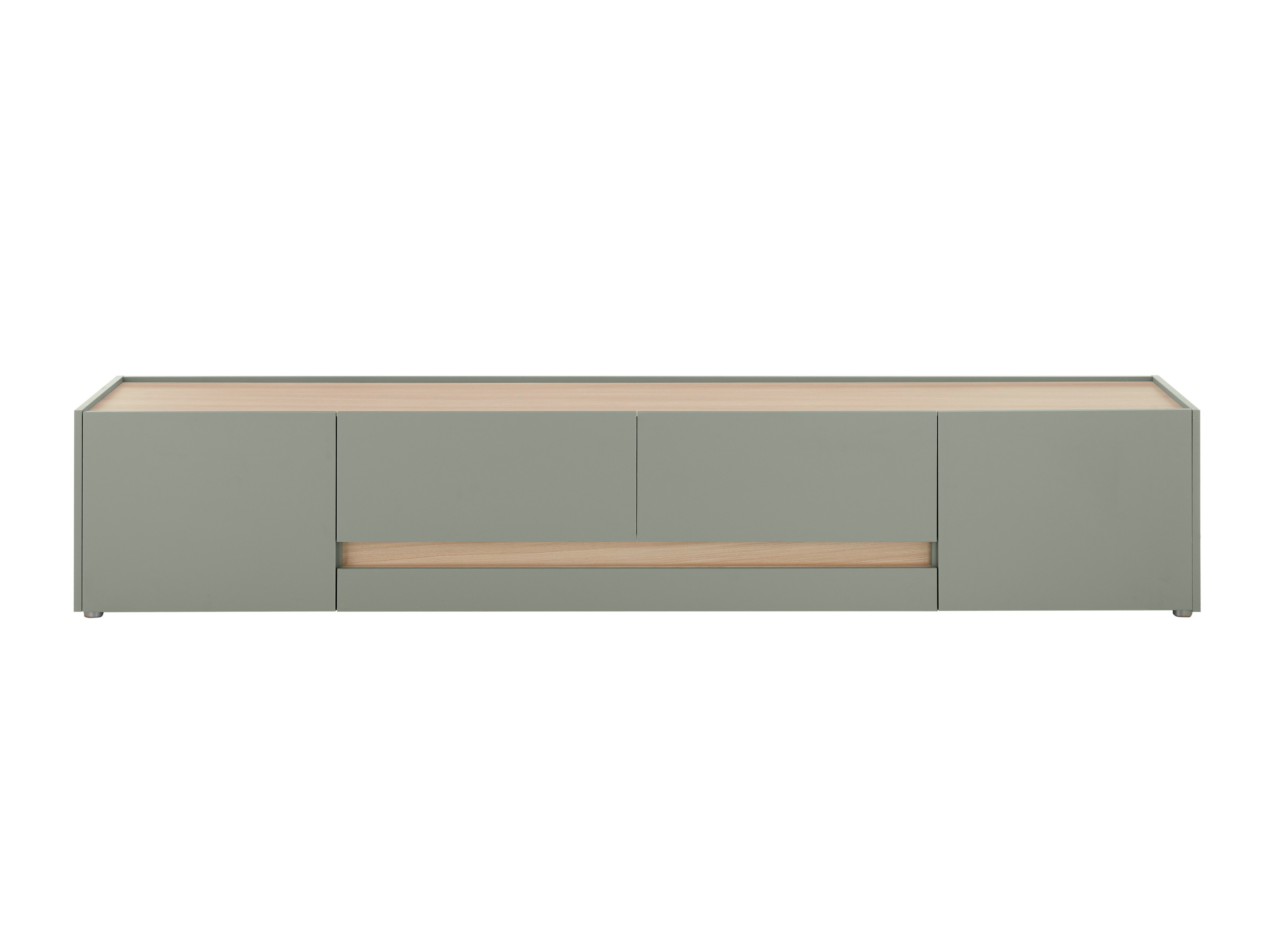 TV komoda Elbsori 116 (Zelena + Hrast)