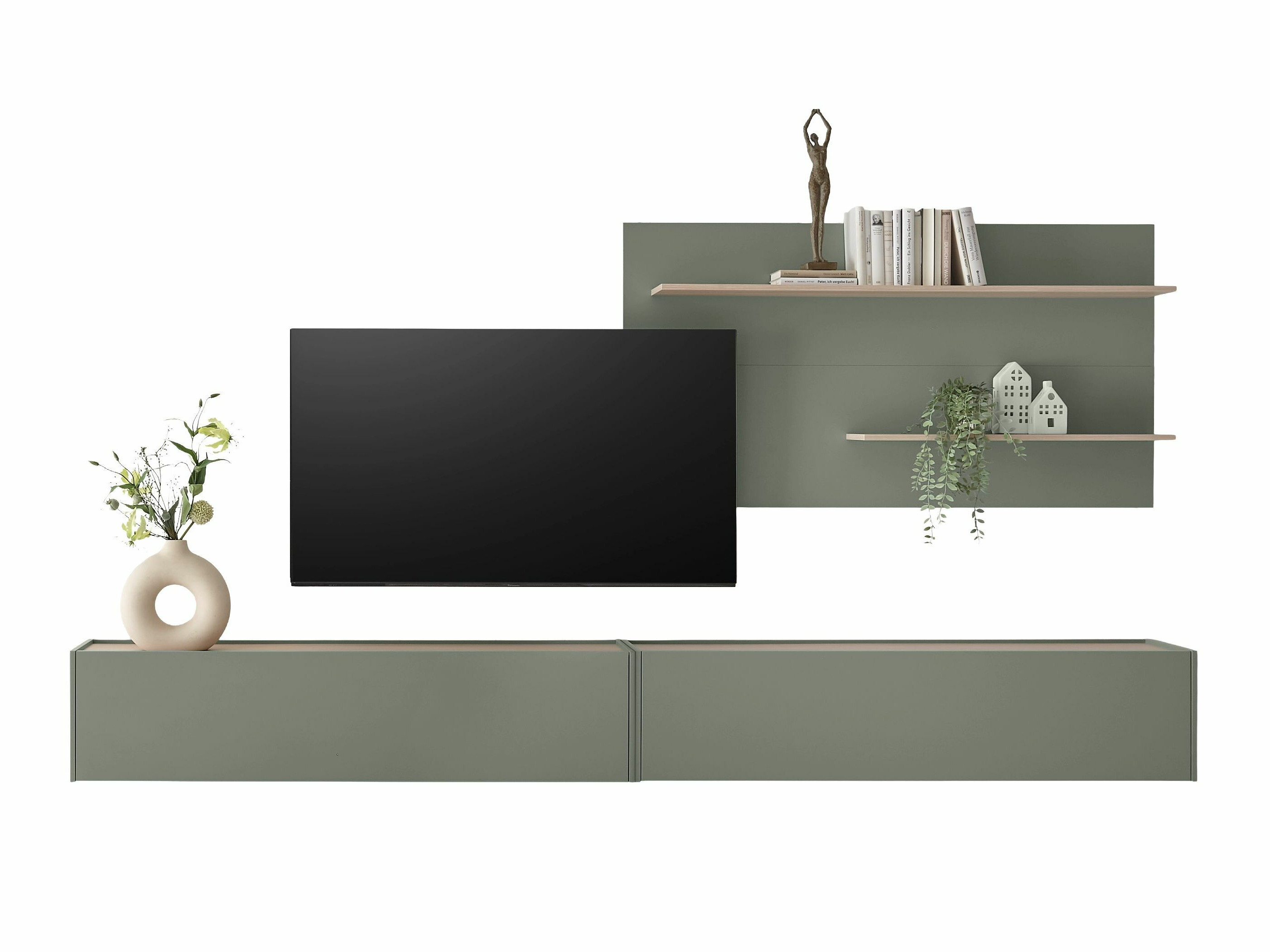 Set za dnevnu sobu Elbsori 120 (Zelena + Hrast)