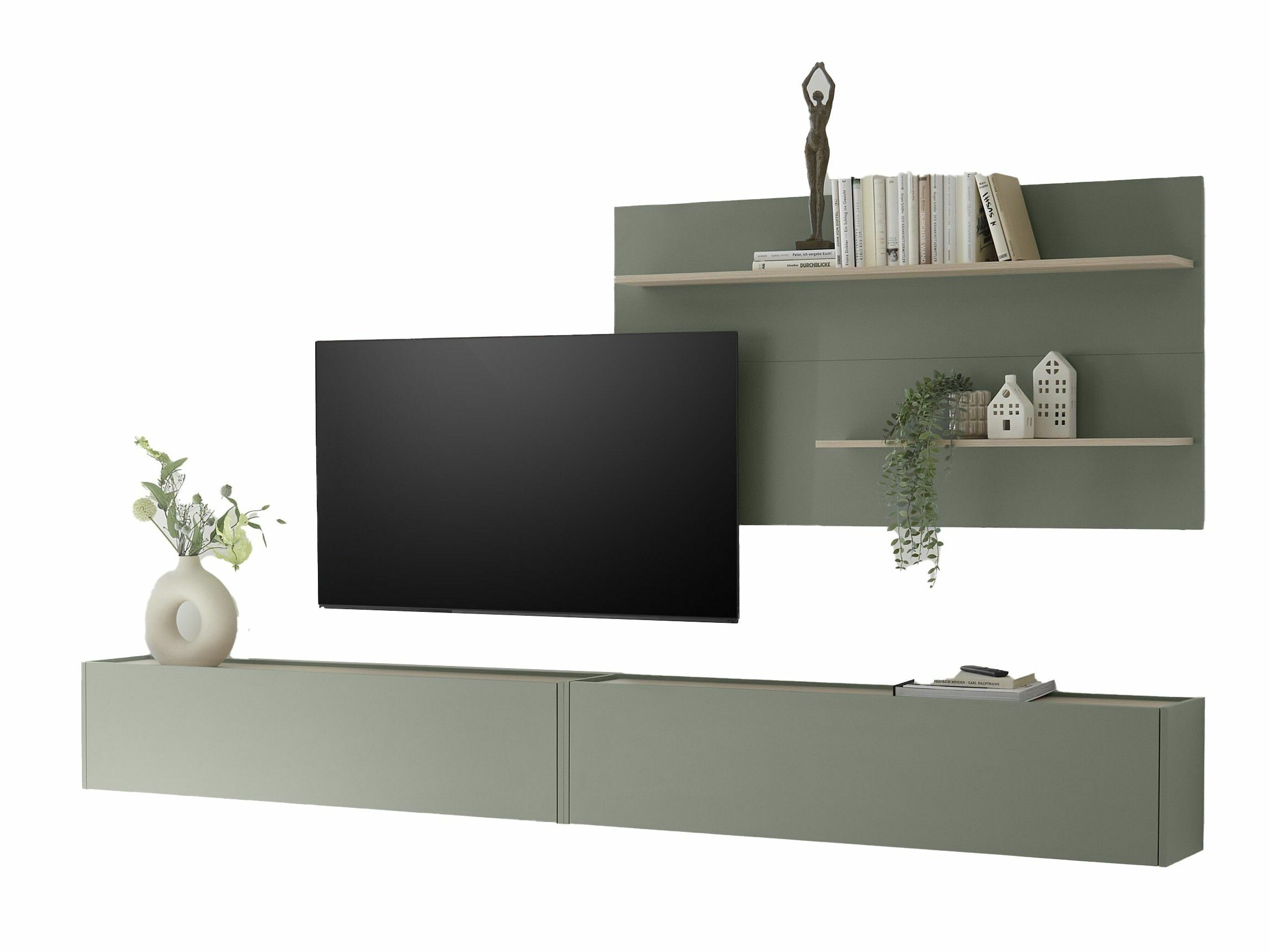 Set za dnevnu sobu Elbsori 120 (Zelena + Hrast)