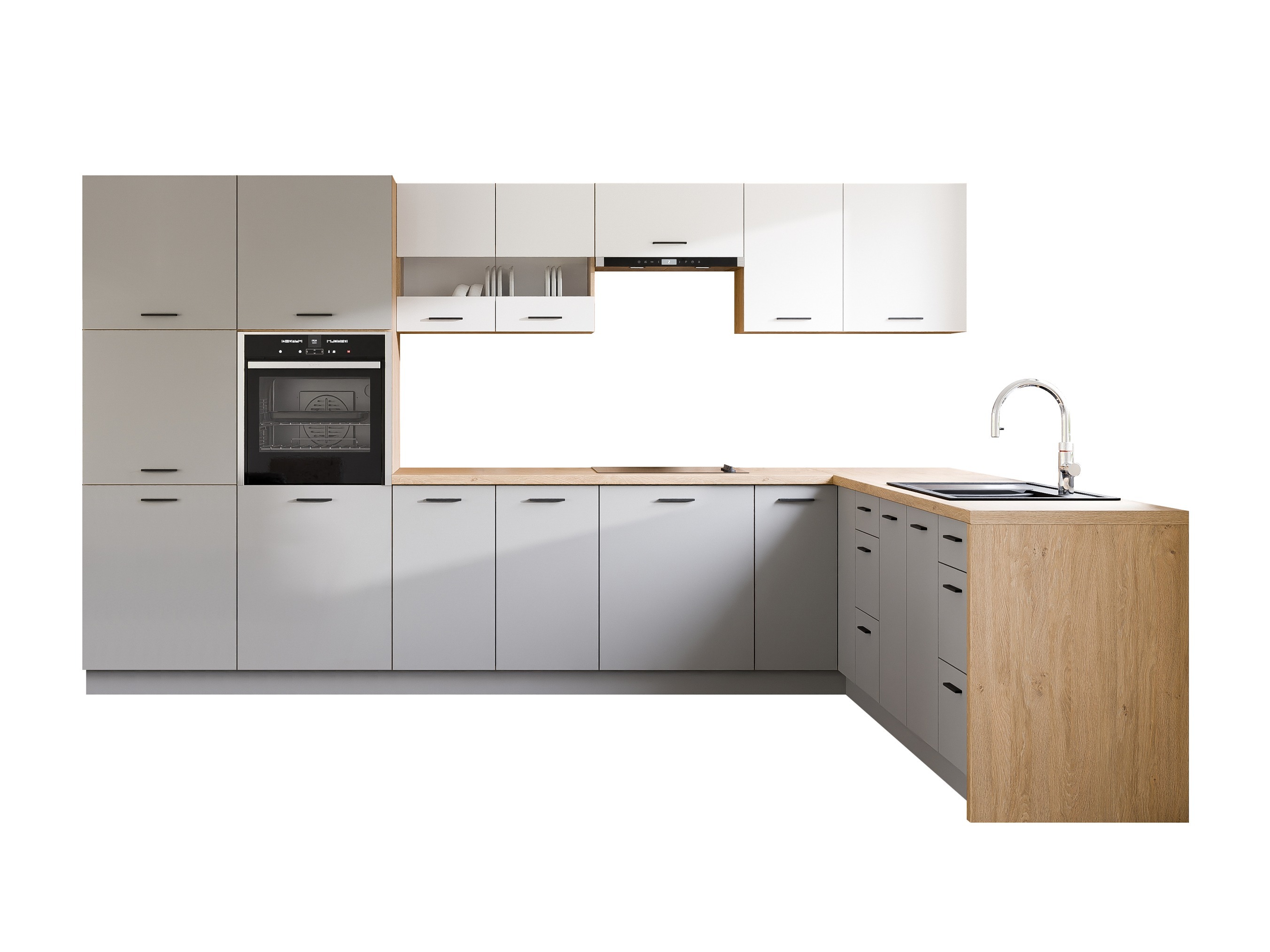 Modularni kuhinjski set Ati White Grey 118