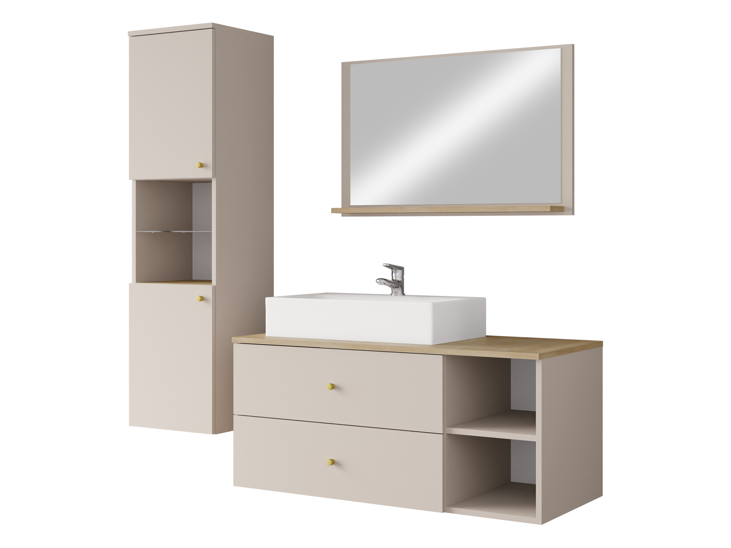 Set za kupatilo Salus II (Kašmir + Hrast)