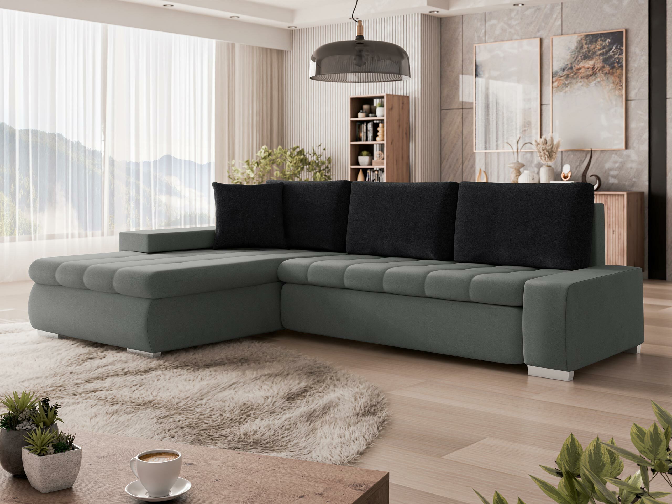 Ugaona sofa Comfivo 112 (Magic Velvet 2217 + Magic Velvet 2219)