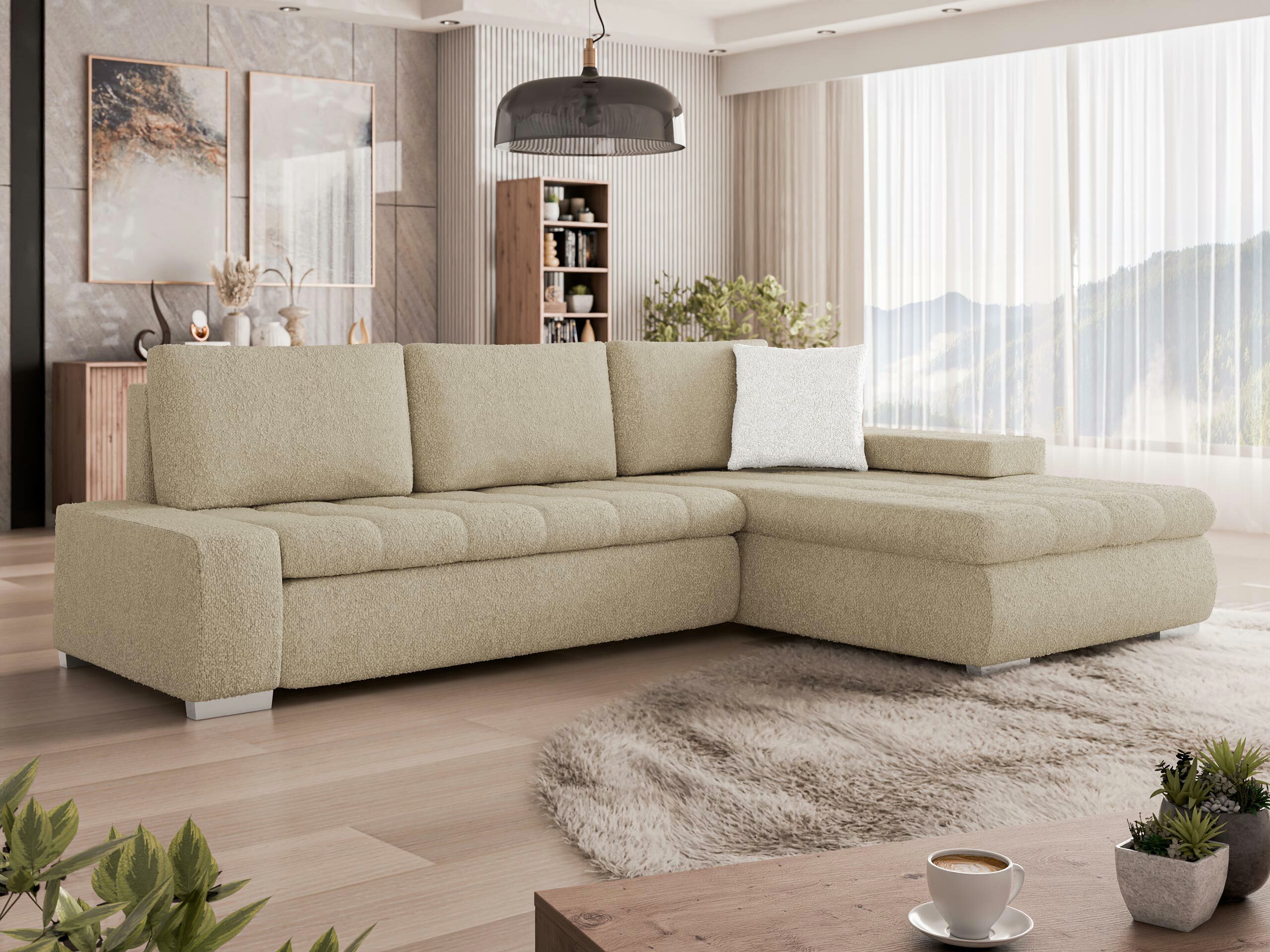 Ugaona sofa Comfivo 251 (Bukle Baloo 2074 + Bukle Baloo 2073)