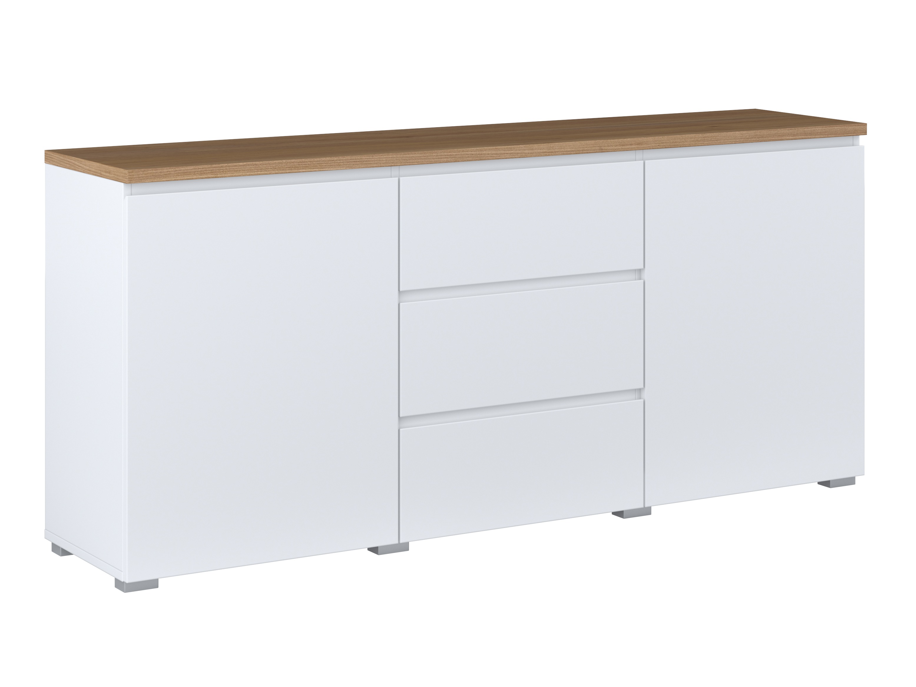 Komoda Baletu 106 (Belo + Hrast)