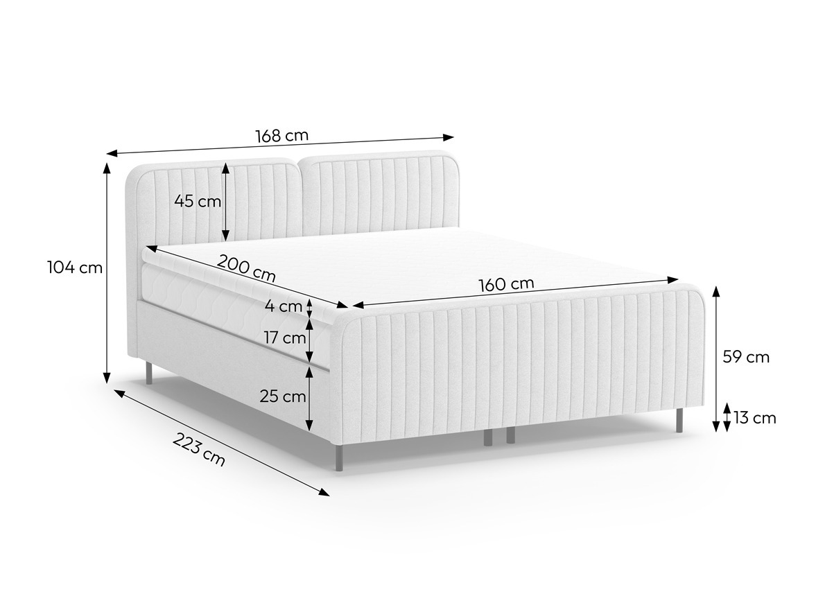 Boxspring krevet Margate 127 (Casa 24)