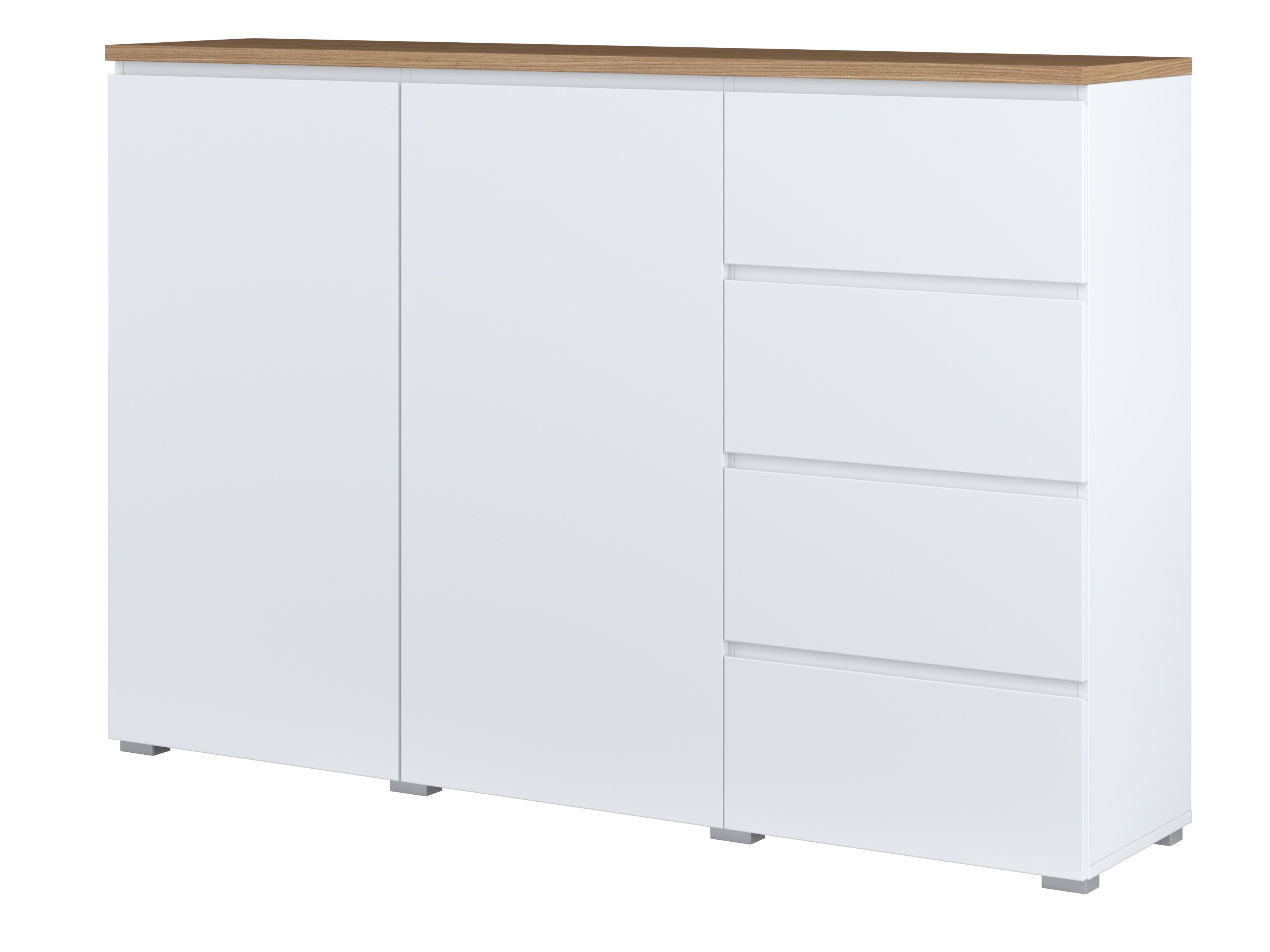 Komoda Baletu 109 (Belo + Hrast)