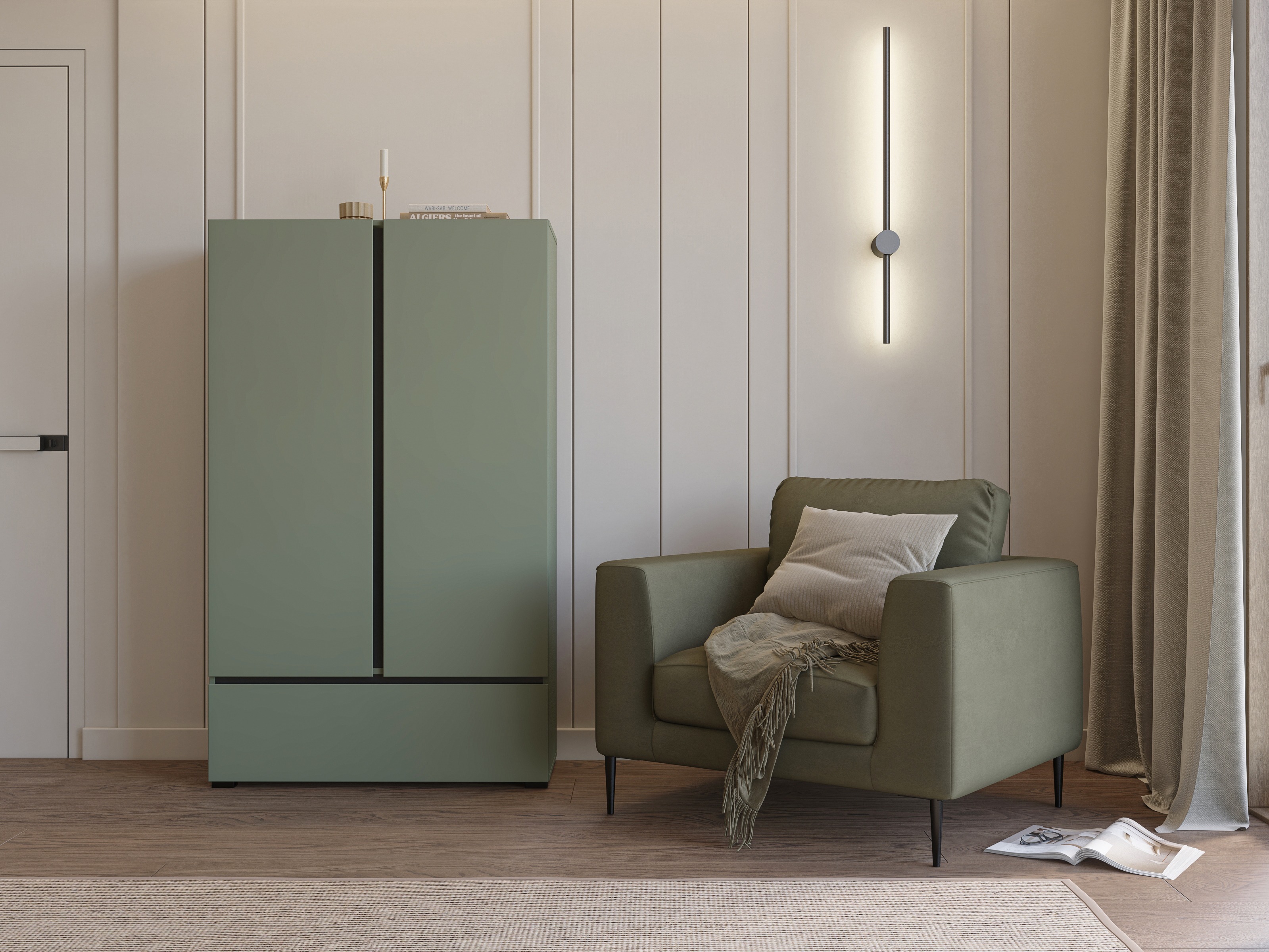 Polica Alfere 122 (Zelena)