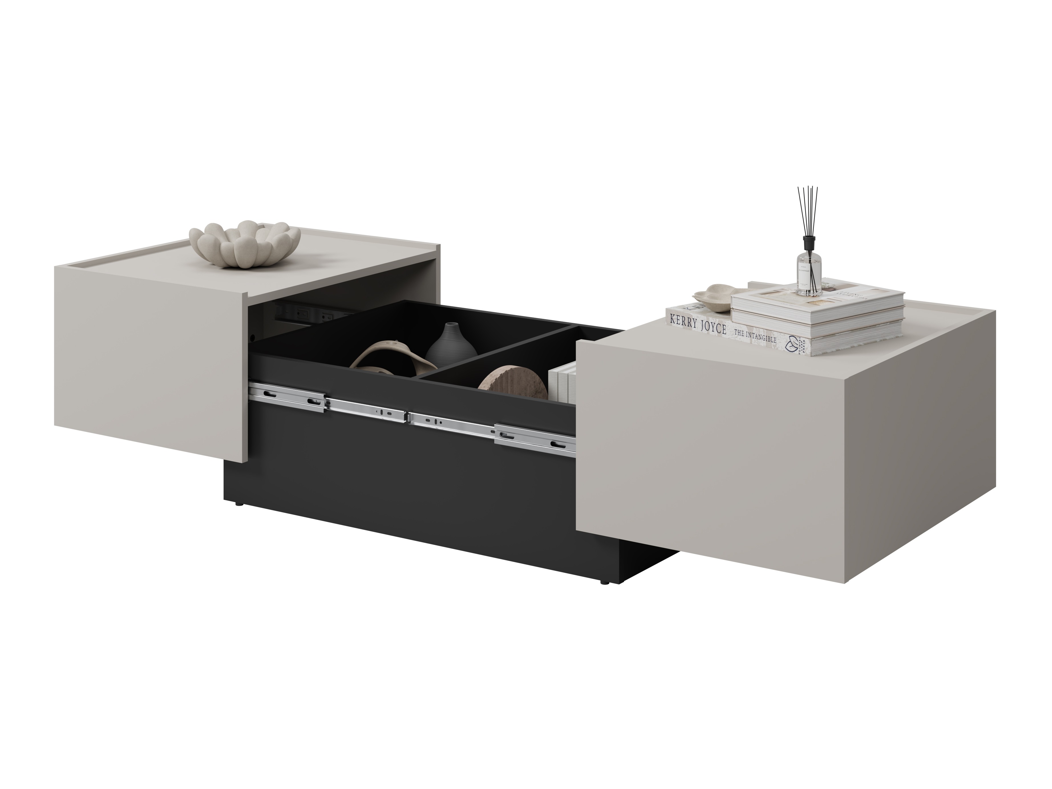 Modularni stočić za kafu Austin 380 (Kašmir + Crno)