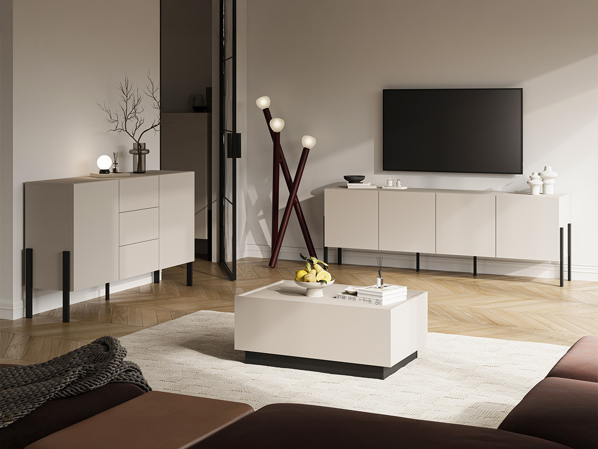 Modularni stočić za kafu Austin 380 (Kašmir + Crno)