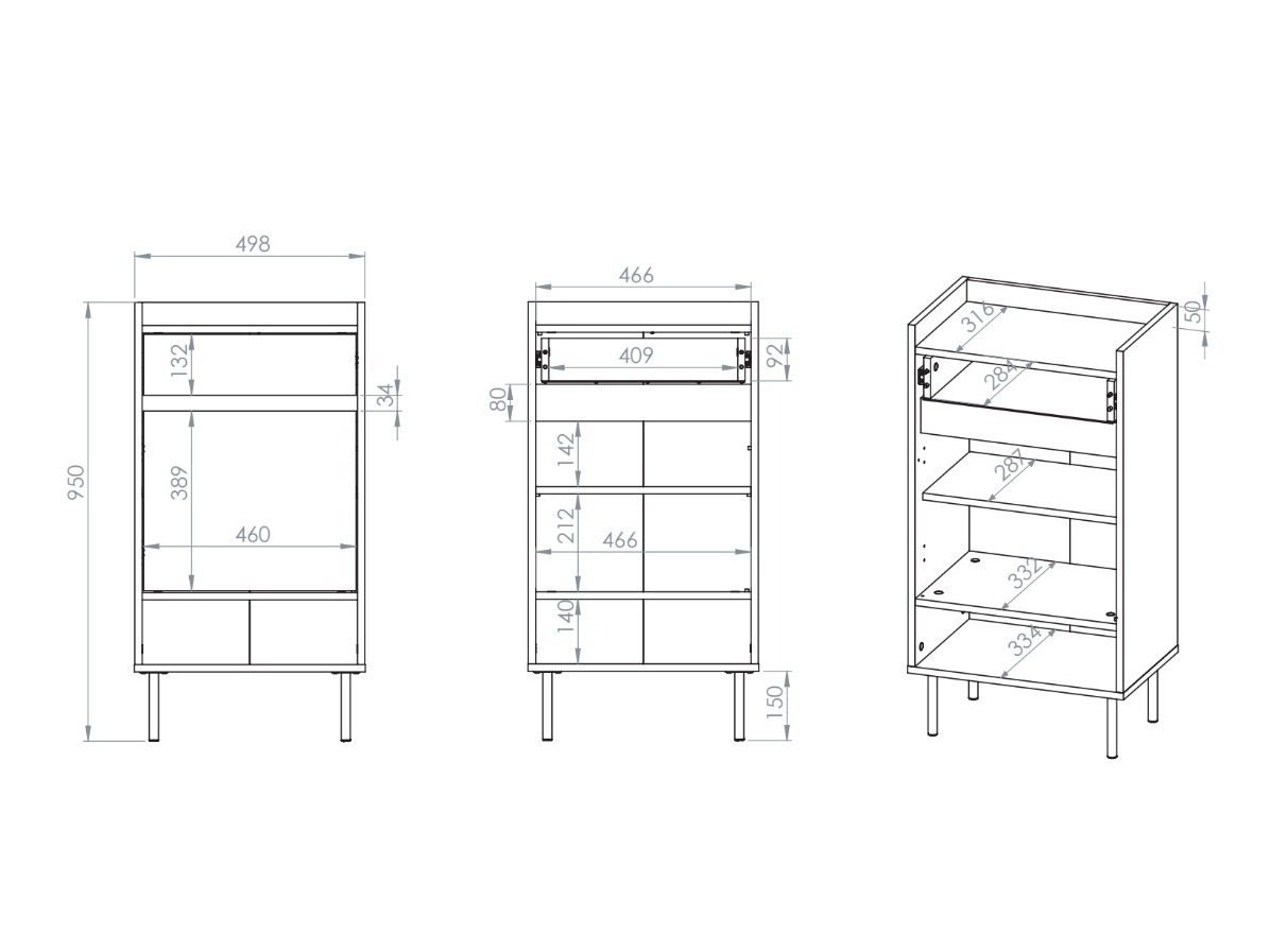 Polica za obuću Tivorlo 106
