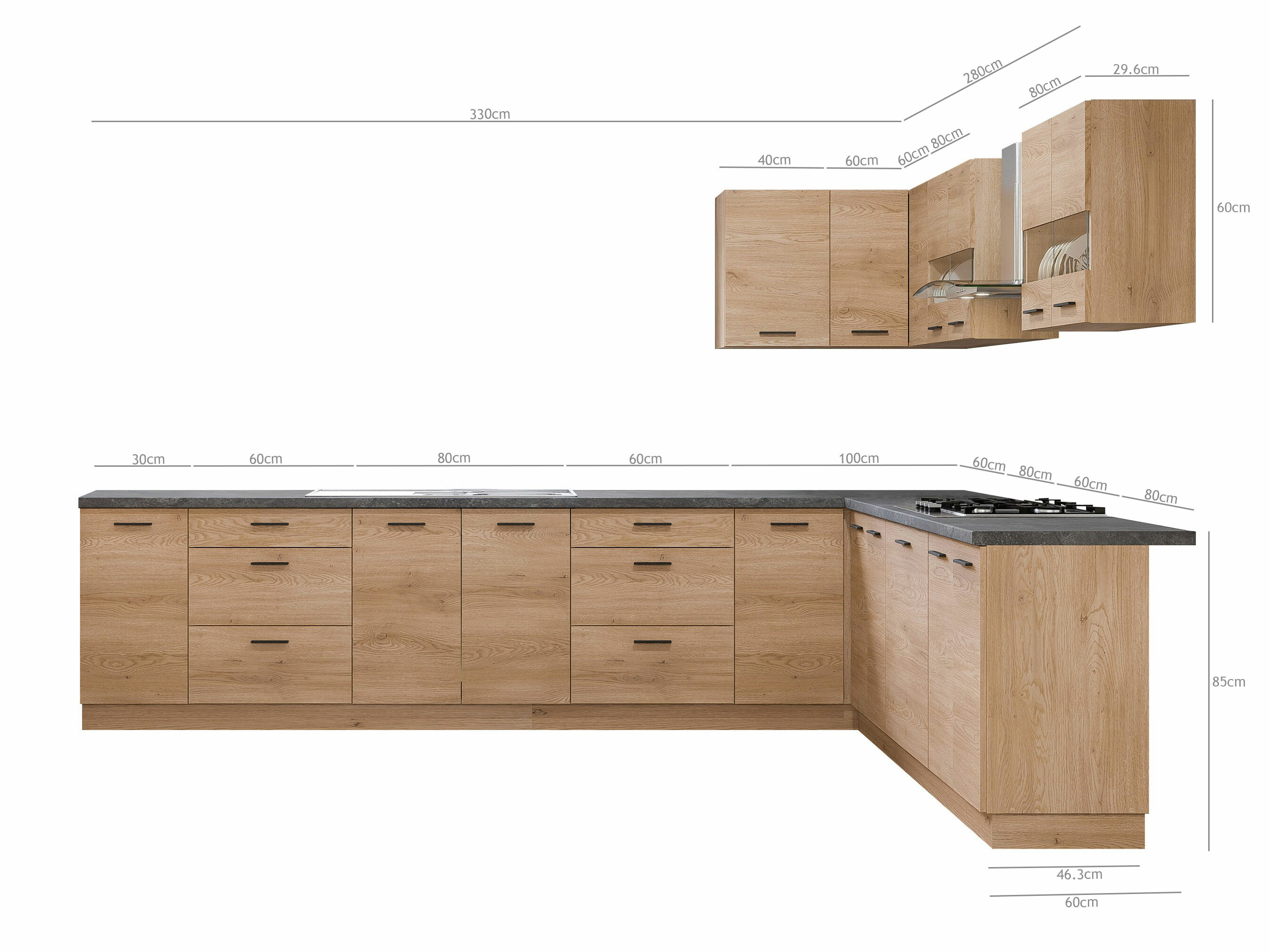 Modularni kuhinjski set Ati Torro 134