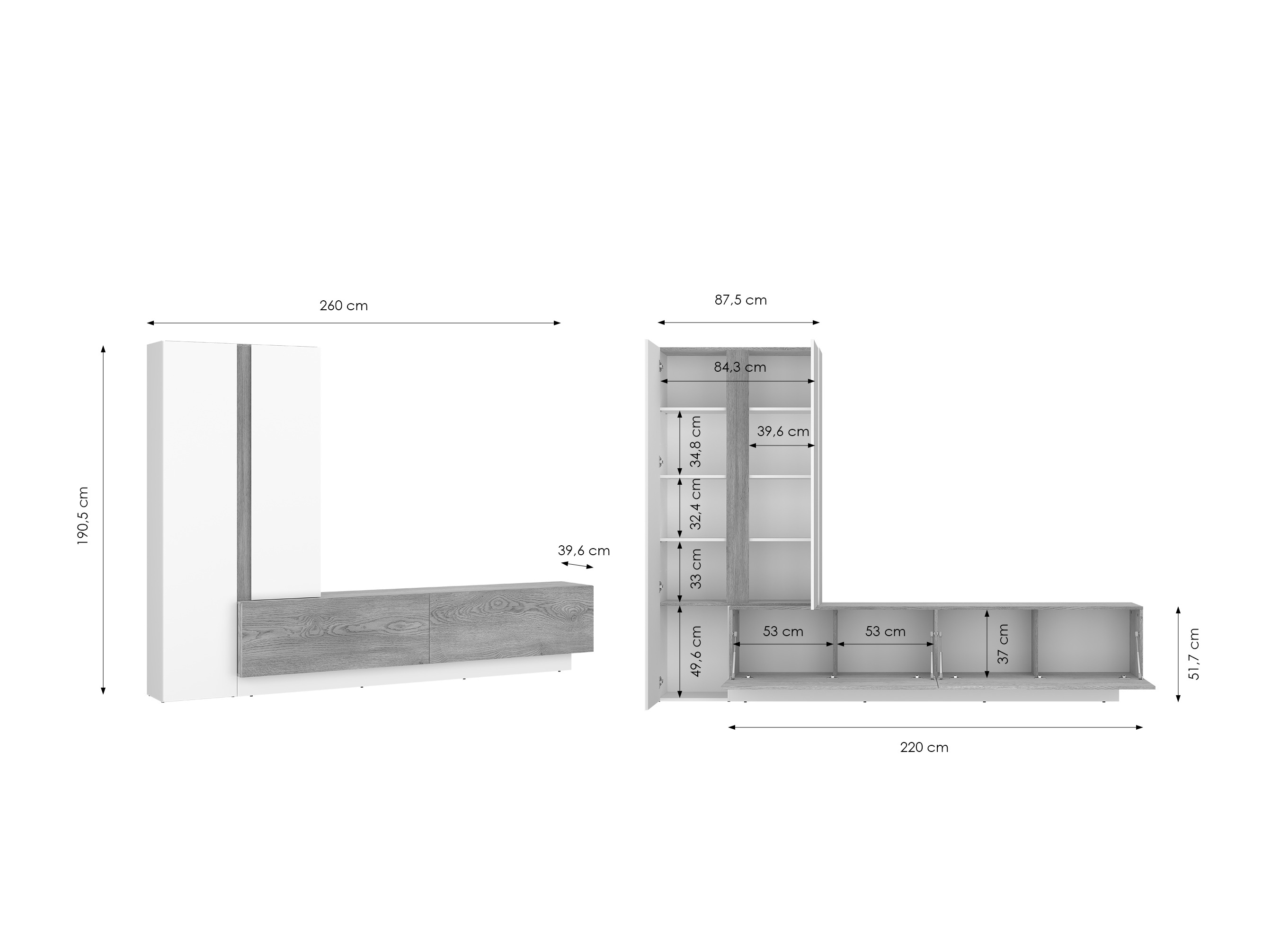 Set za dnevnu sobu Ontario 164