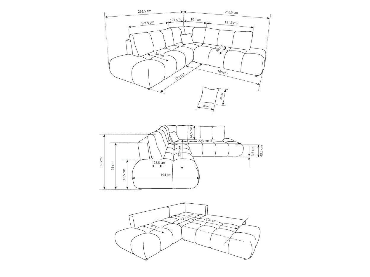 Ugaona garnitura Kingston 197 (Flow 02)