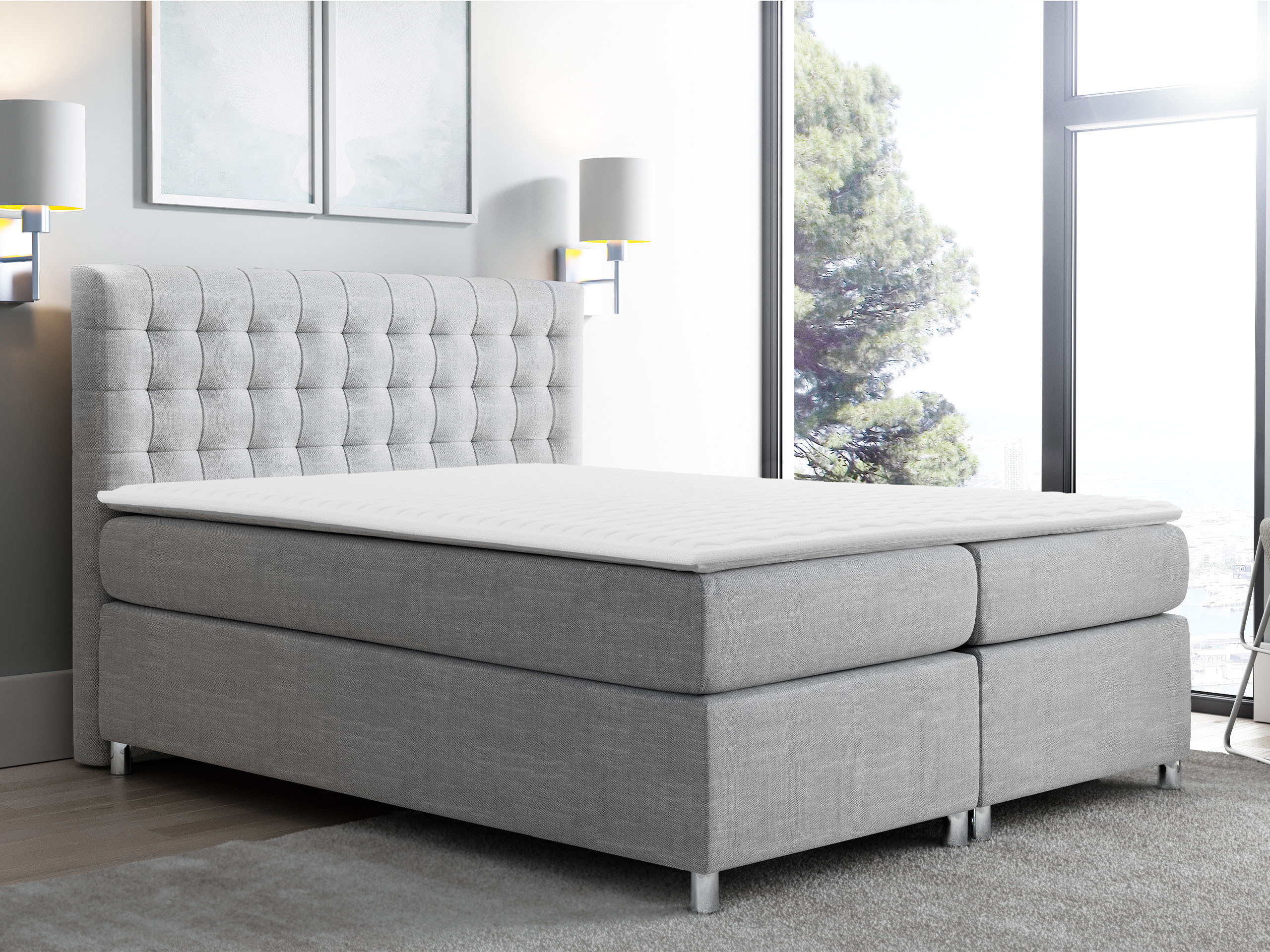 Boxspring krevet Baltimore 117 (Ikar 05)