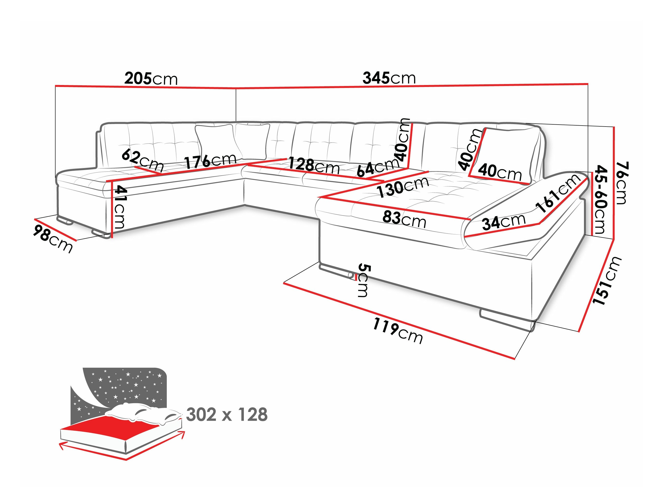 Ugaona sofa Comfivo 149 (Venus Velvet 2927 + Miu 2041)