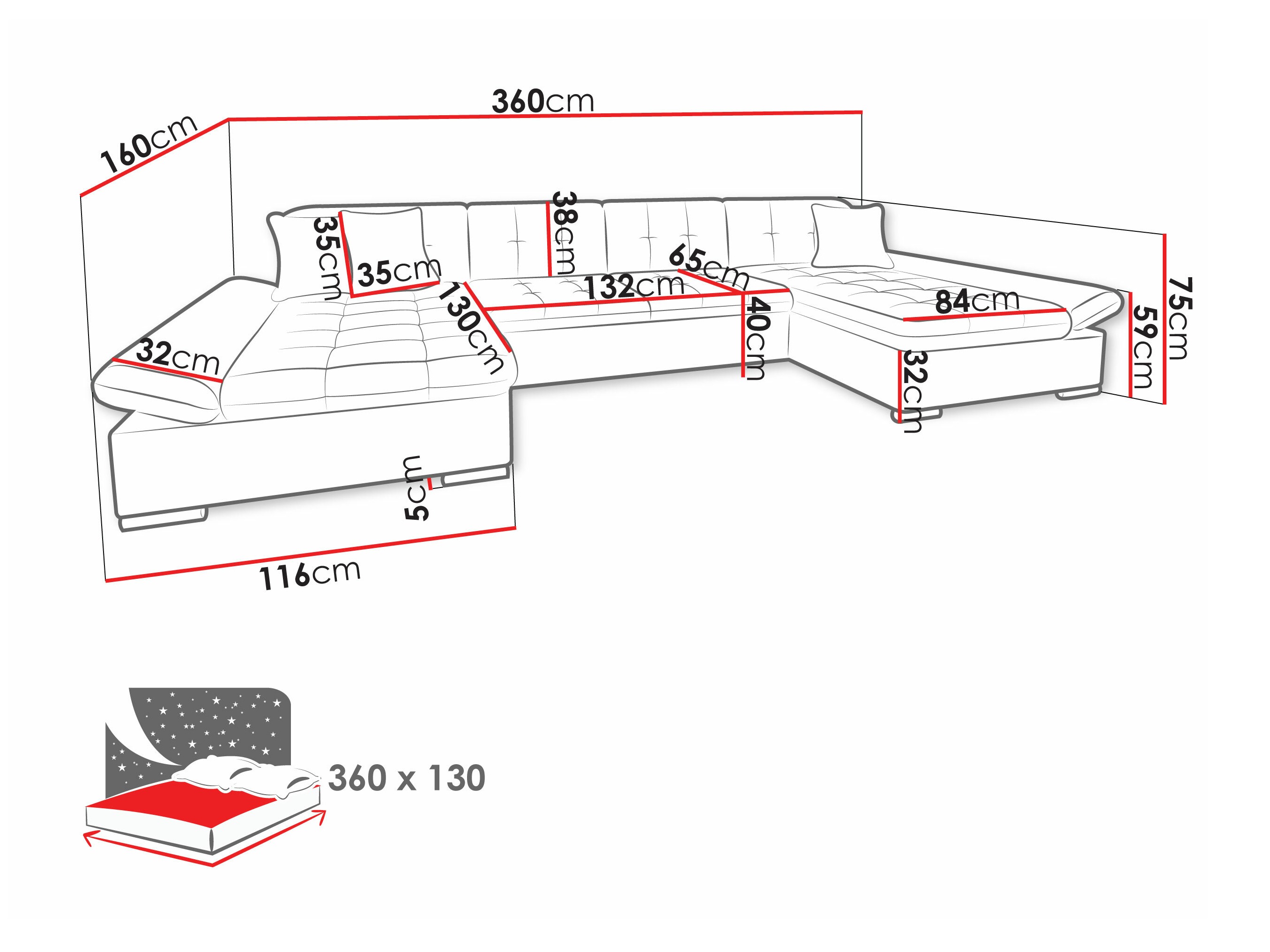 Ugaona sofa Comfivo 168 (Soft 017 + Lux 05 + Lux 06)