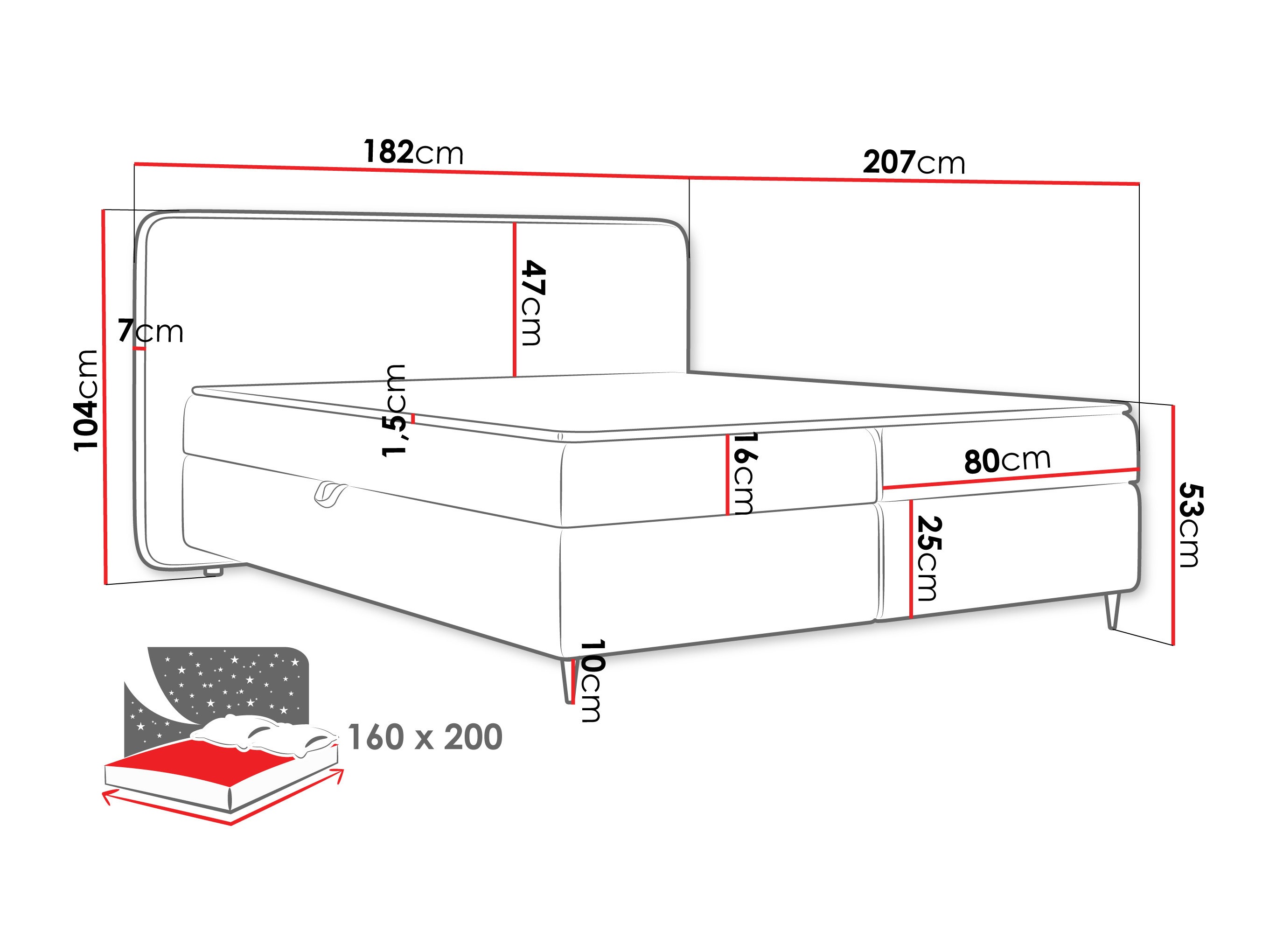Boxspring krevet Stonecrest 108 (Taro 11)