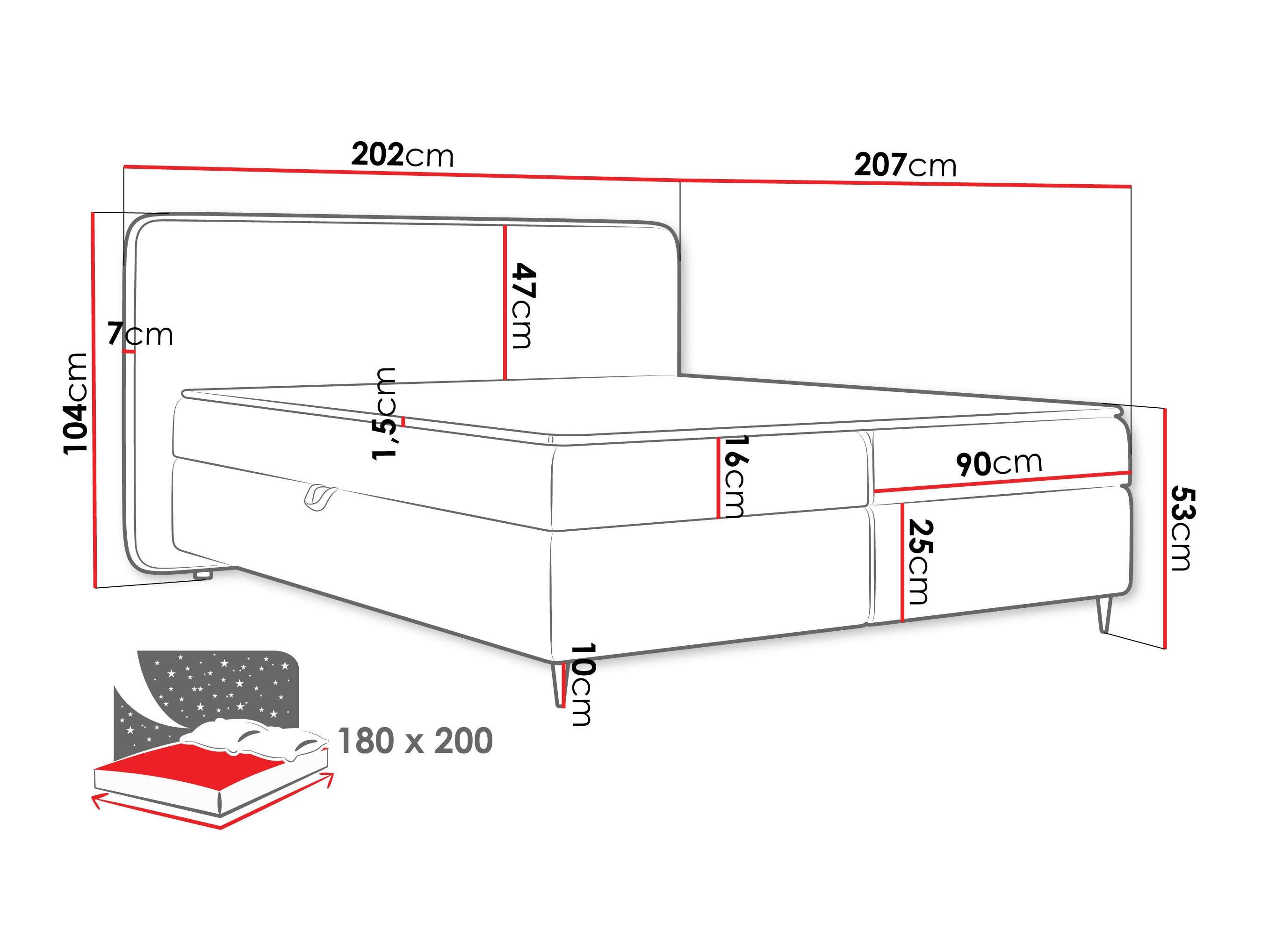 Boxspring krevet Stonecrest 108 (Taro 33)