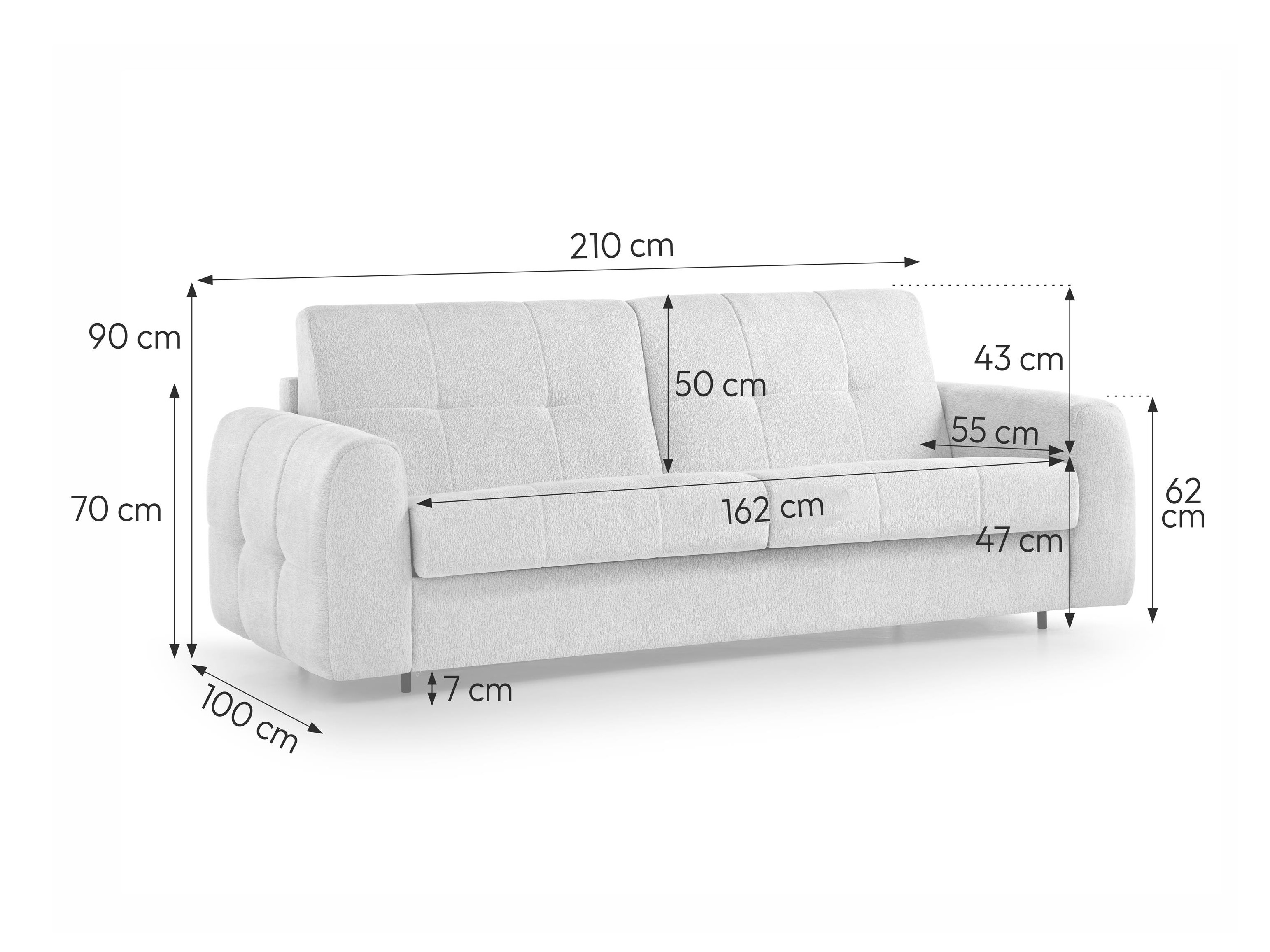 Sofa na razvlačenje Margate 126 (Misterio 03)