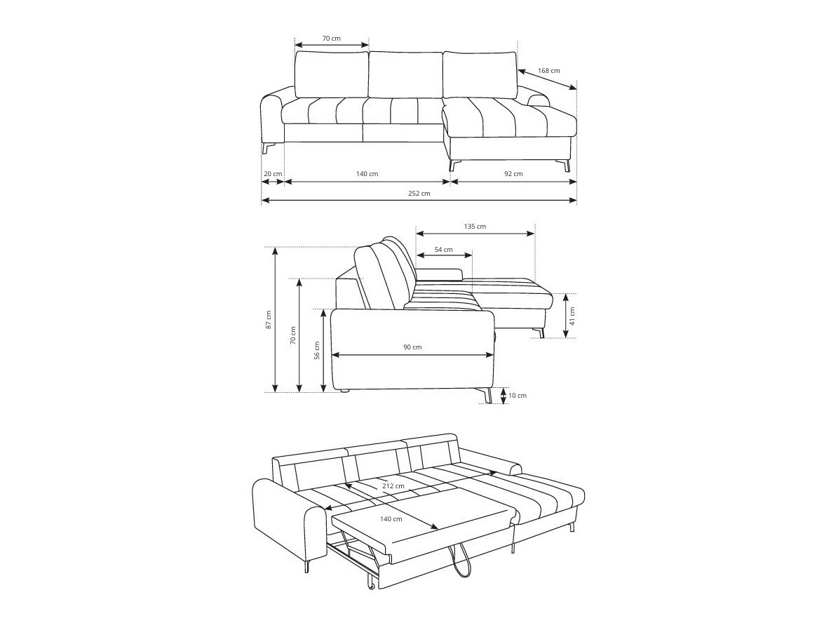 Ugaona sofa Kingston 199 (Levo)