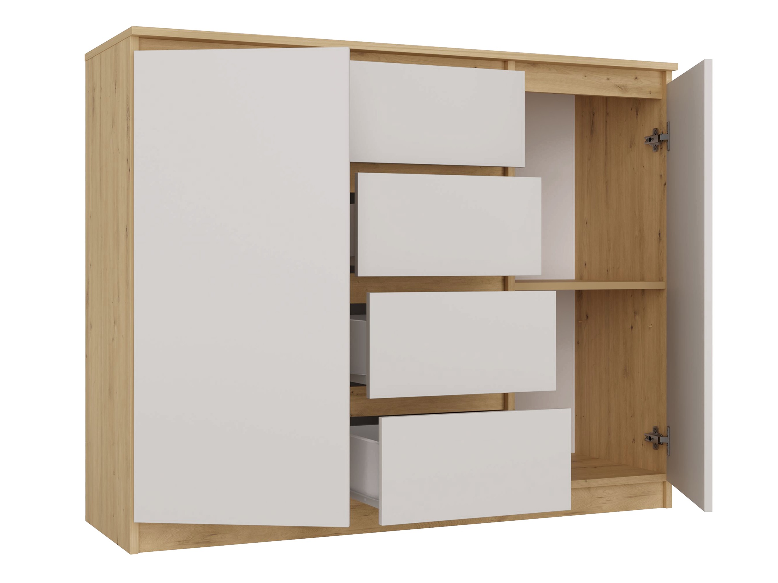 Komoda Elbvelu 113 (Zanatski hrast + Kašmir)