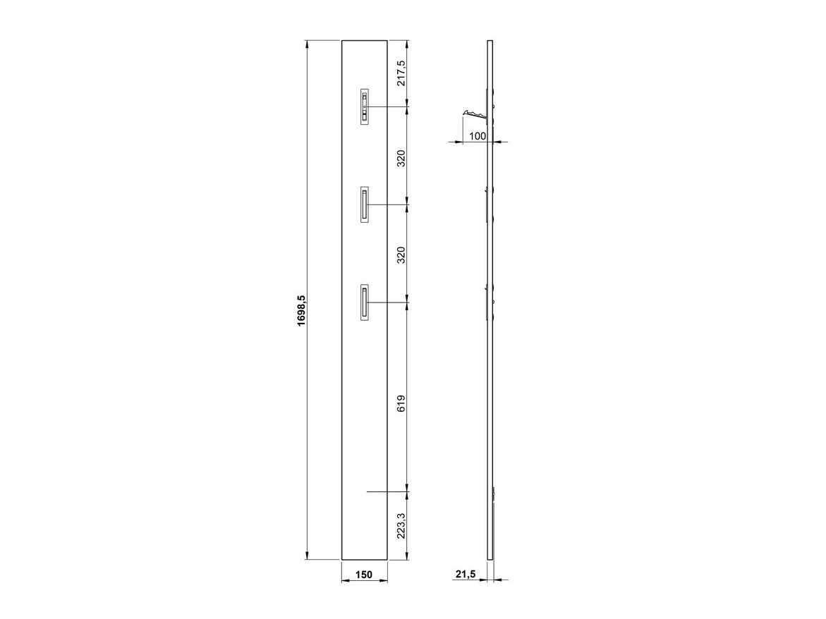 Set za hodnik Lircamu 104 (Prašnjavo zelena)
