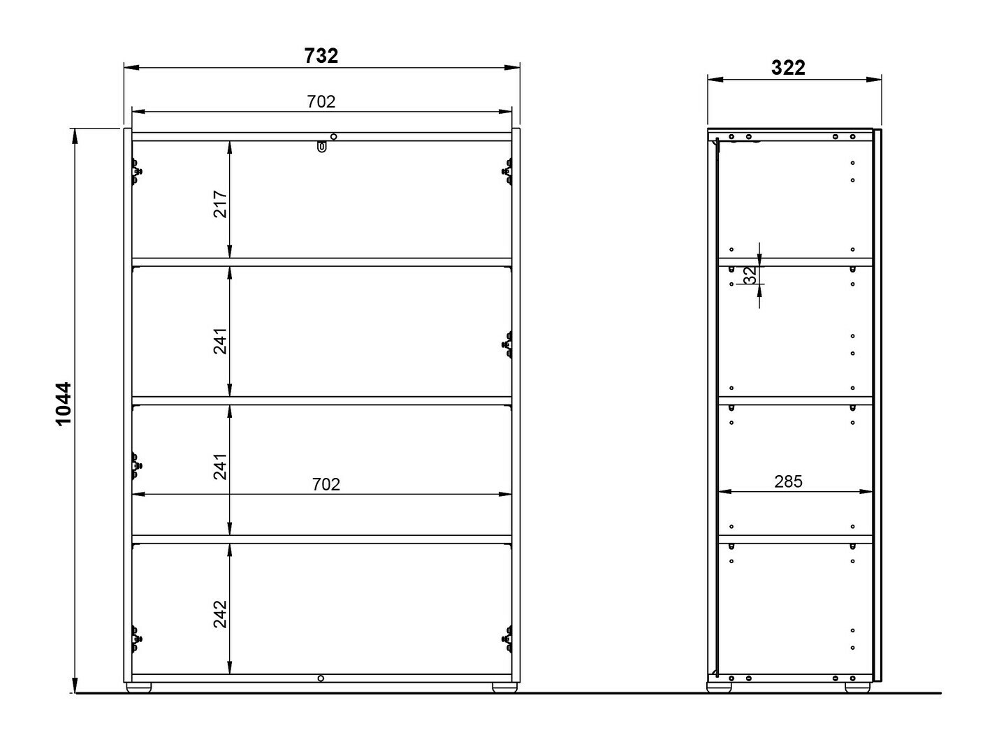 Set za hodnik Lircamu 104 (Prašnjavo zelena)