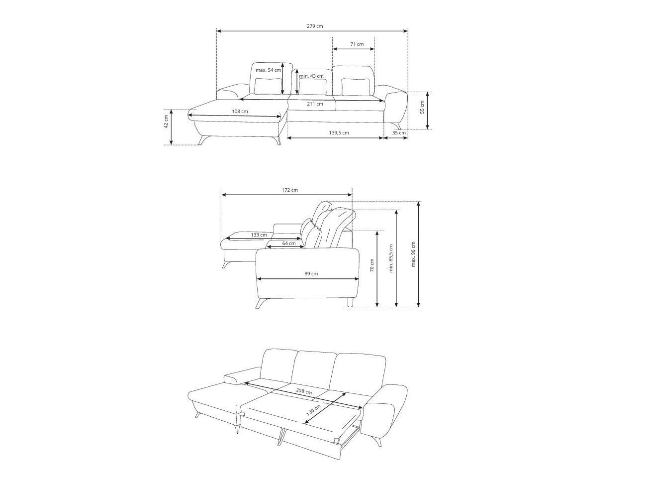 Ugaona sofa Kingston 200 (Avra 18)