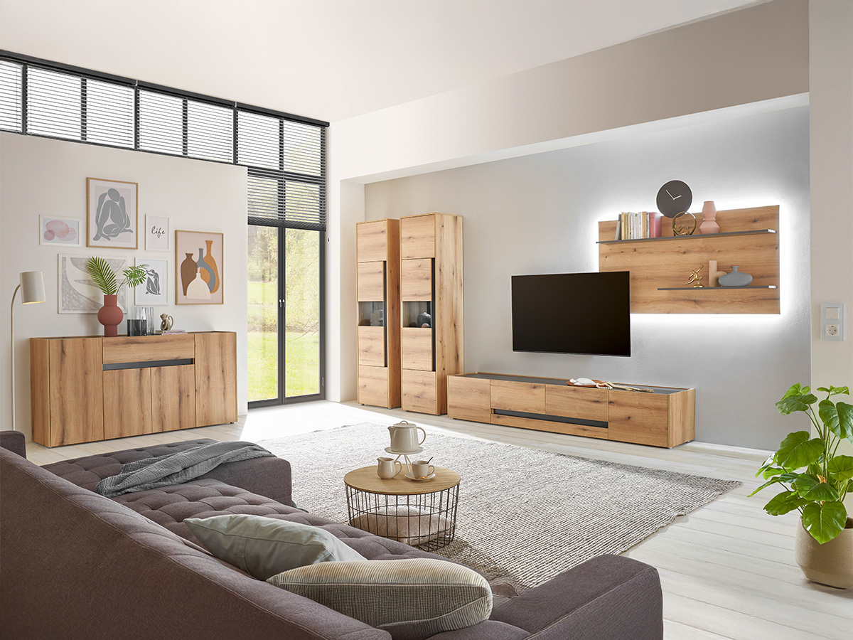 Komoda Elbsori 118 (Hrast + Antracit)