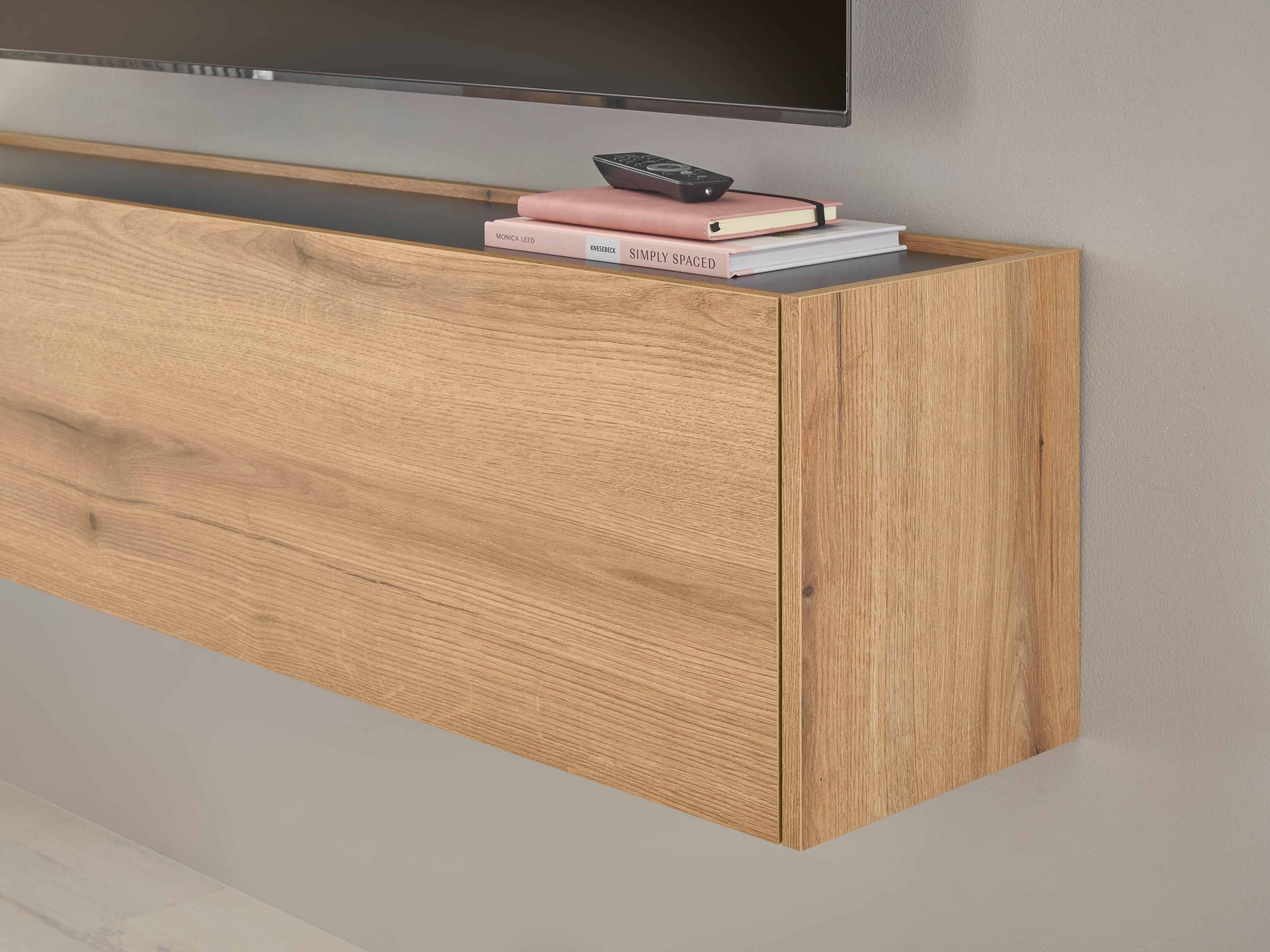 TV komoda Elbsori 108 (Hrast + Antracit)