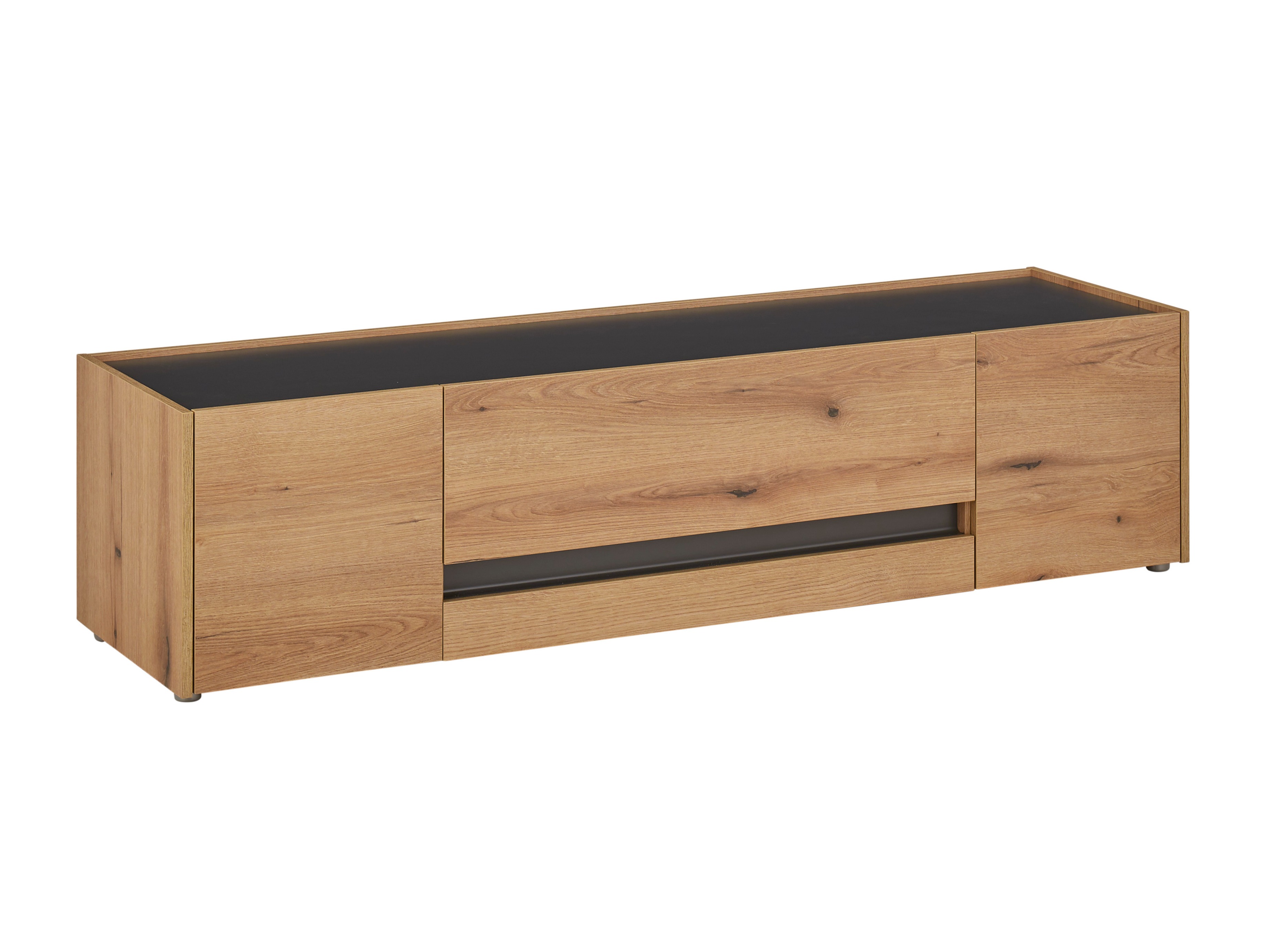 TV komoda Elbsori 115 (Hrast + Antracit)