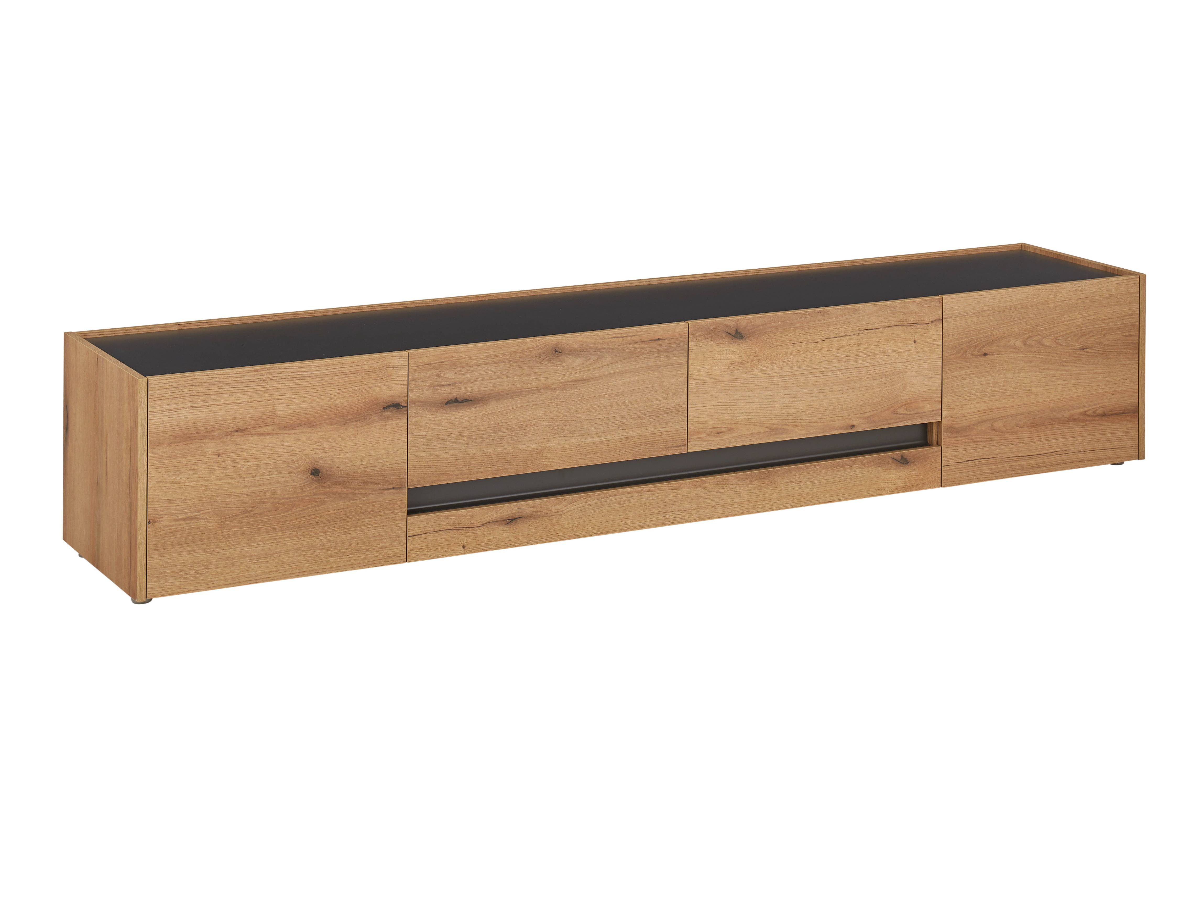 TV komoda Elbsori 116 (Hrast + Antracit)