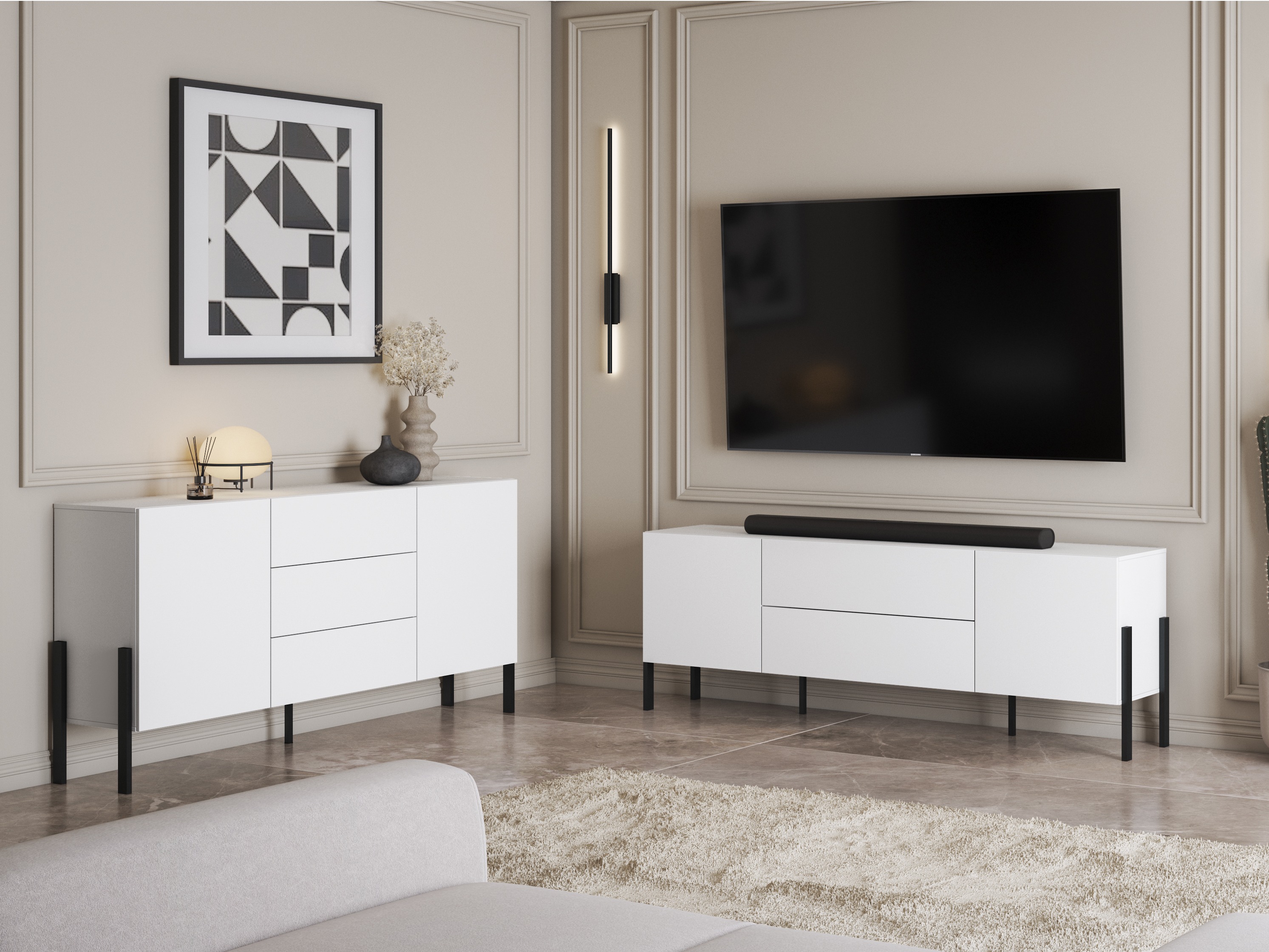 Komoda Etsore 101 (Belo)