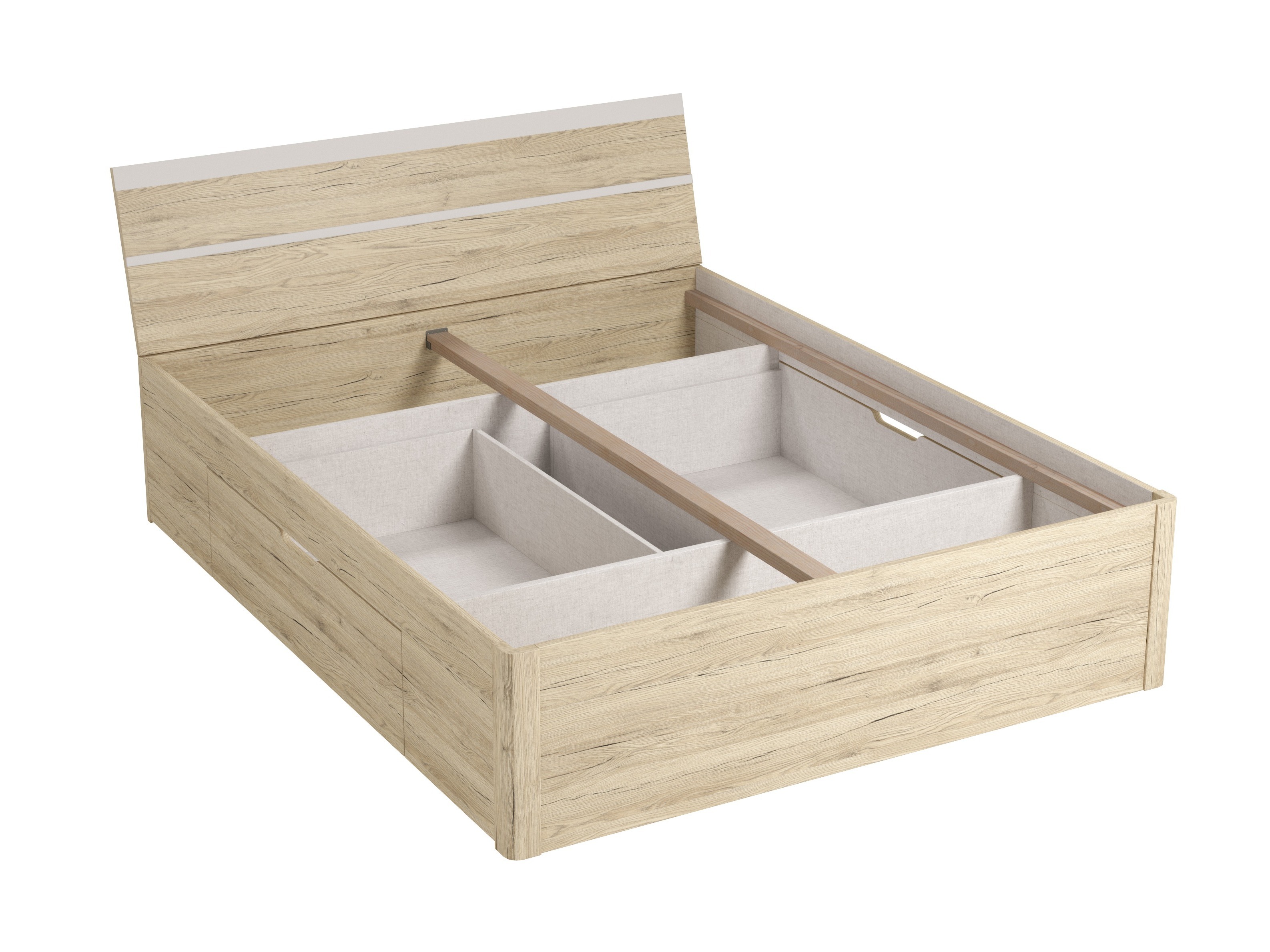 Krevet Melvele 112 (Hrast San Remo + Belo)