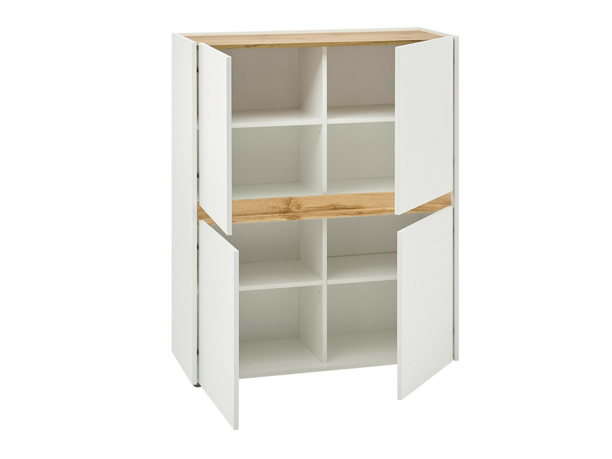 Set za dnevnu sobu Elbsori 127 (Belo + Hrast Votan)