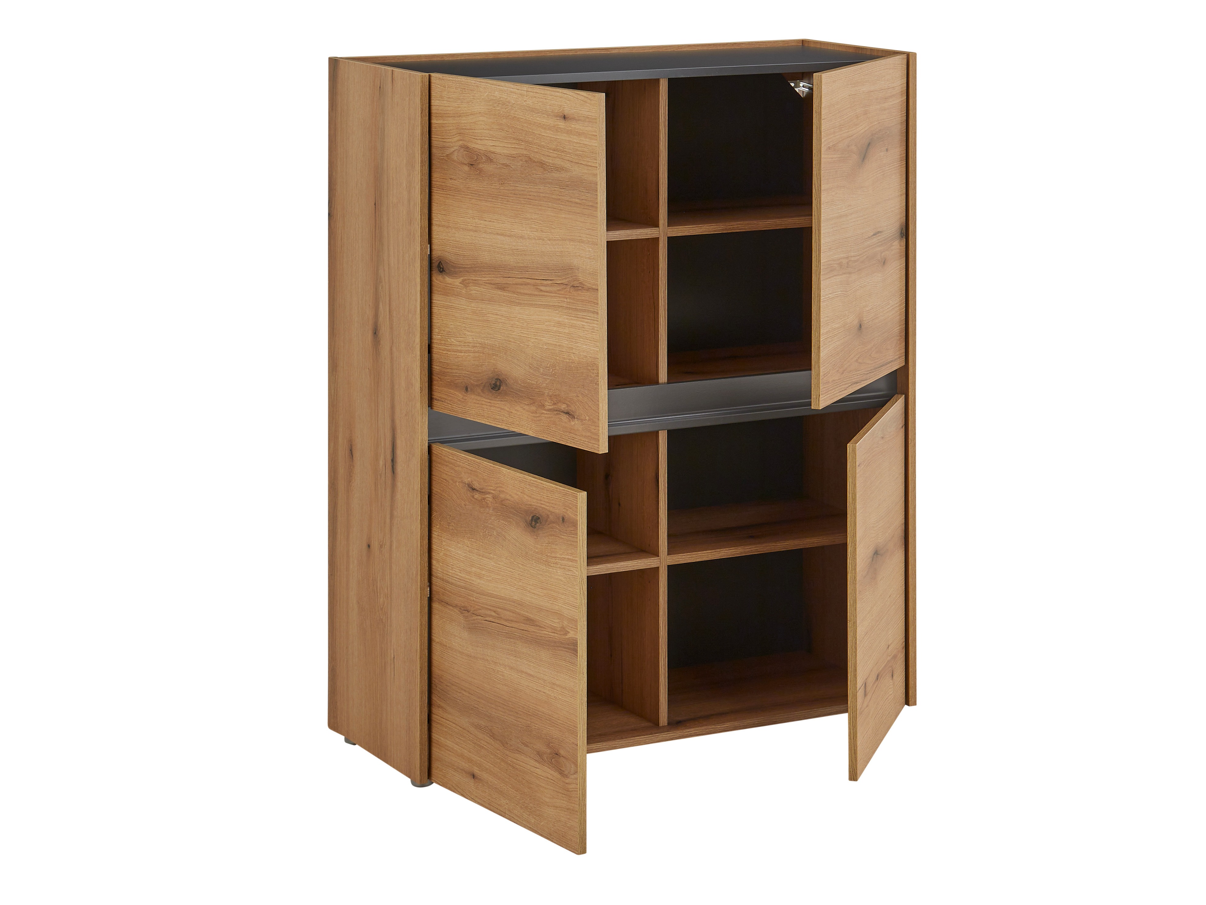 Set za dnevnu sobu Elbsori 127 (Hrast + Antracit)