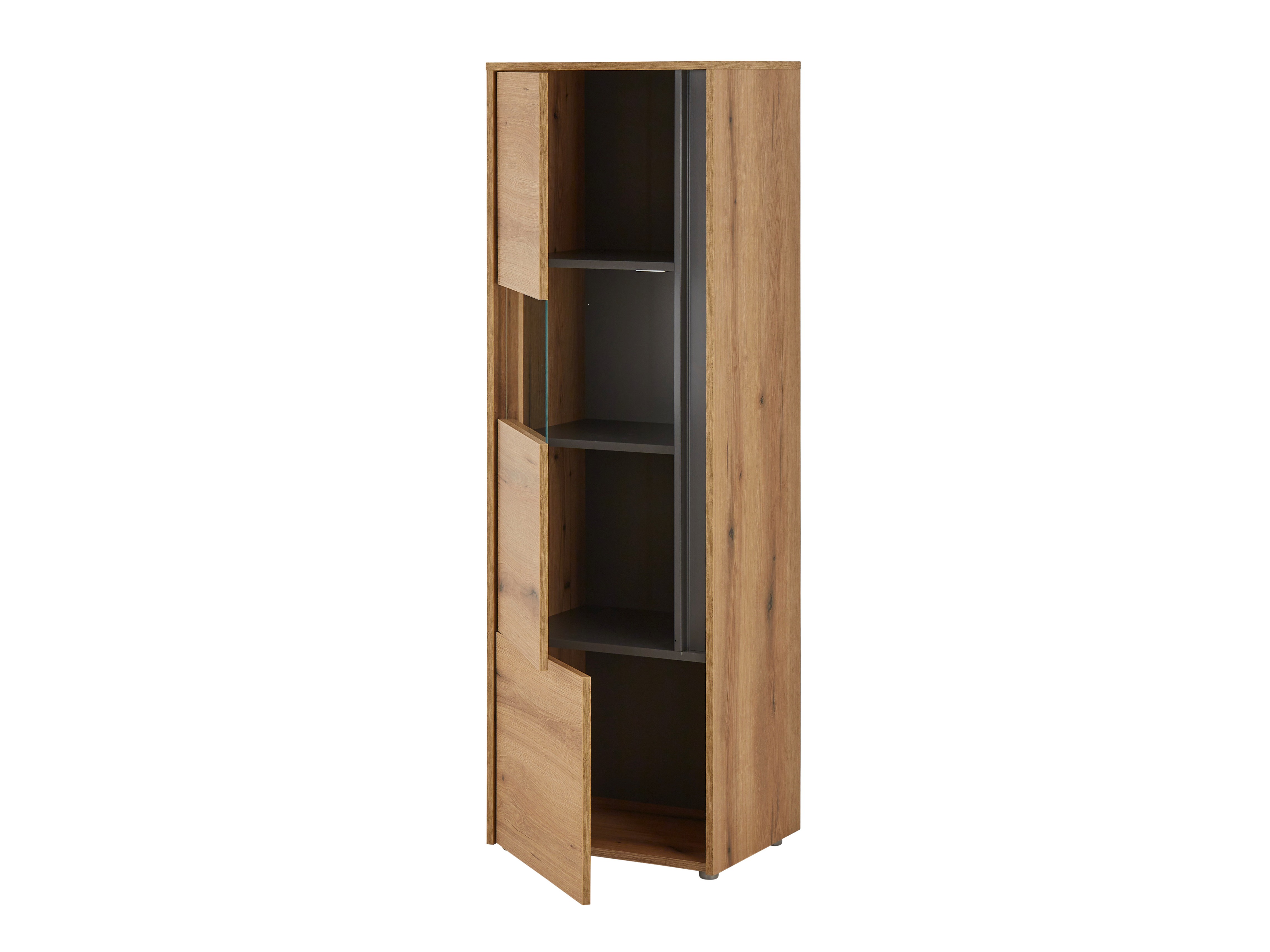 Set za dnevnu sobu Elbsori 128 (Hrast + Antracit)
