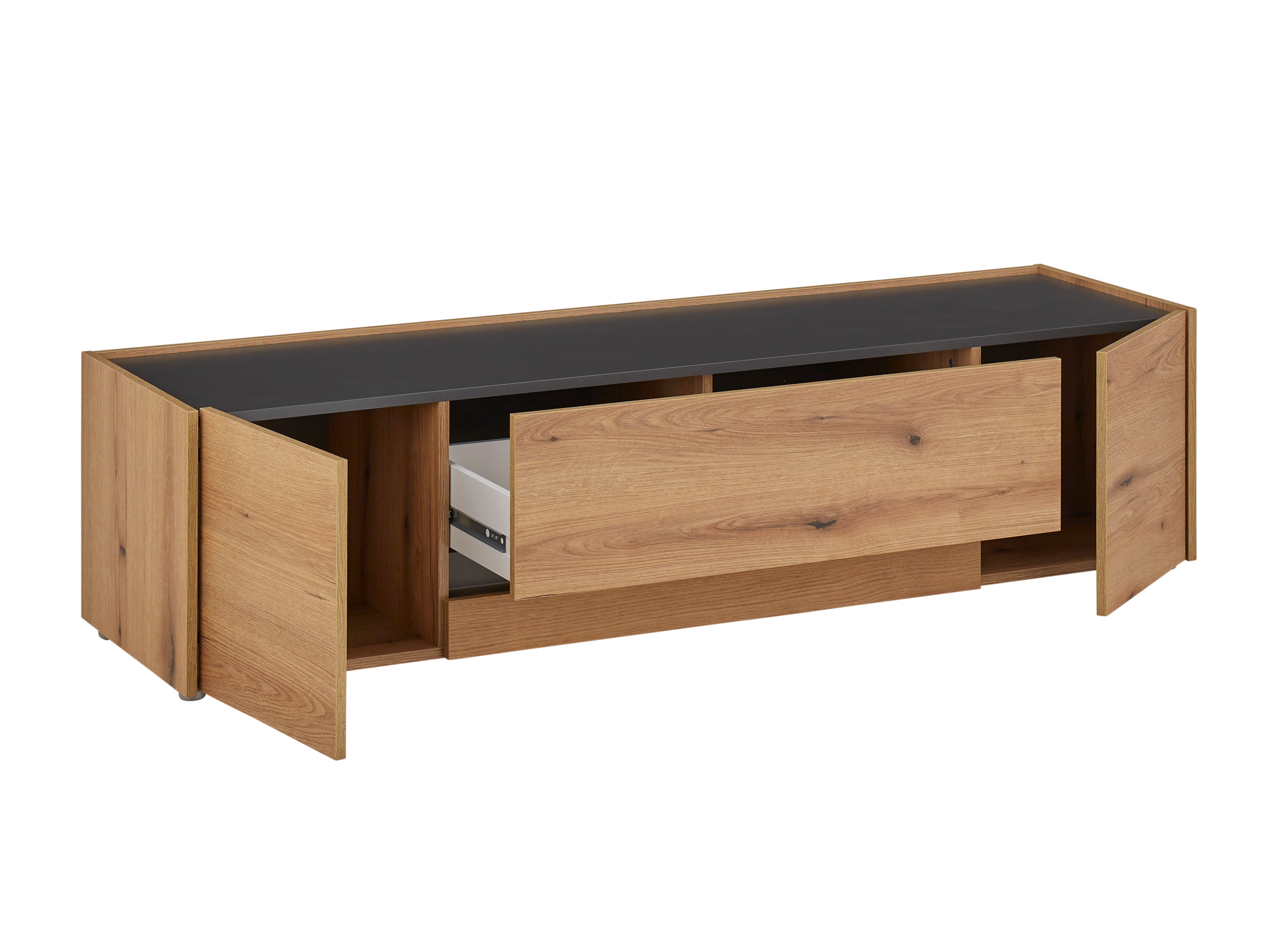 Set za dnevnu sobu Elbsori 130 (Hrast + Antracit)