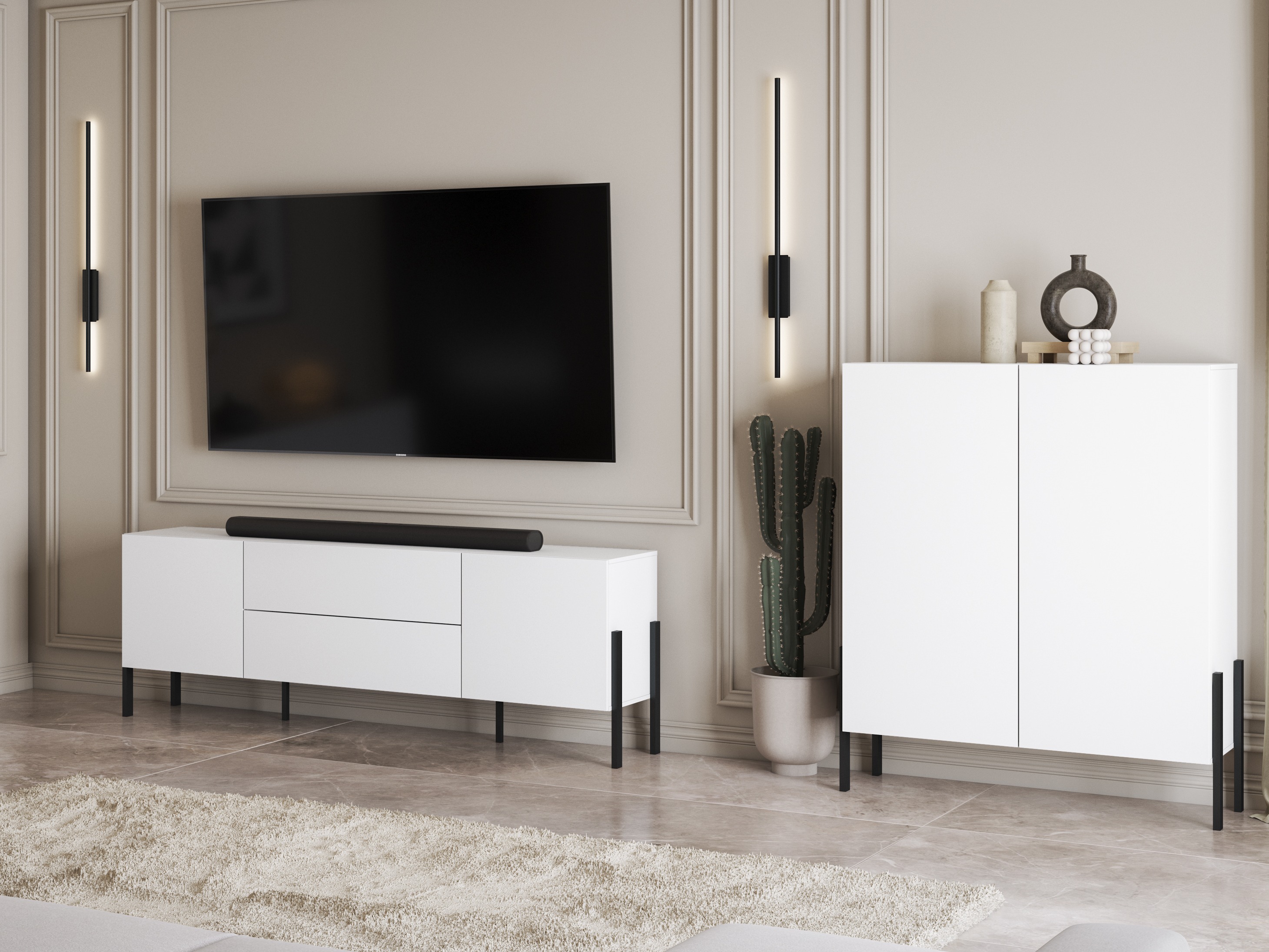 TV komoda Etsore 102 (Belo)