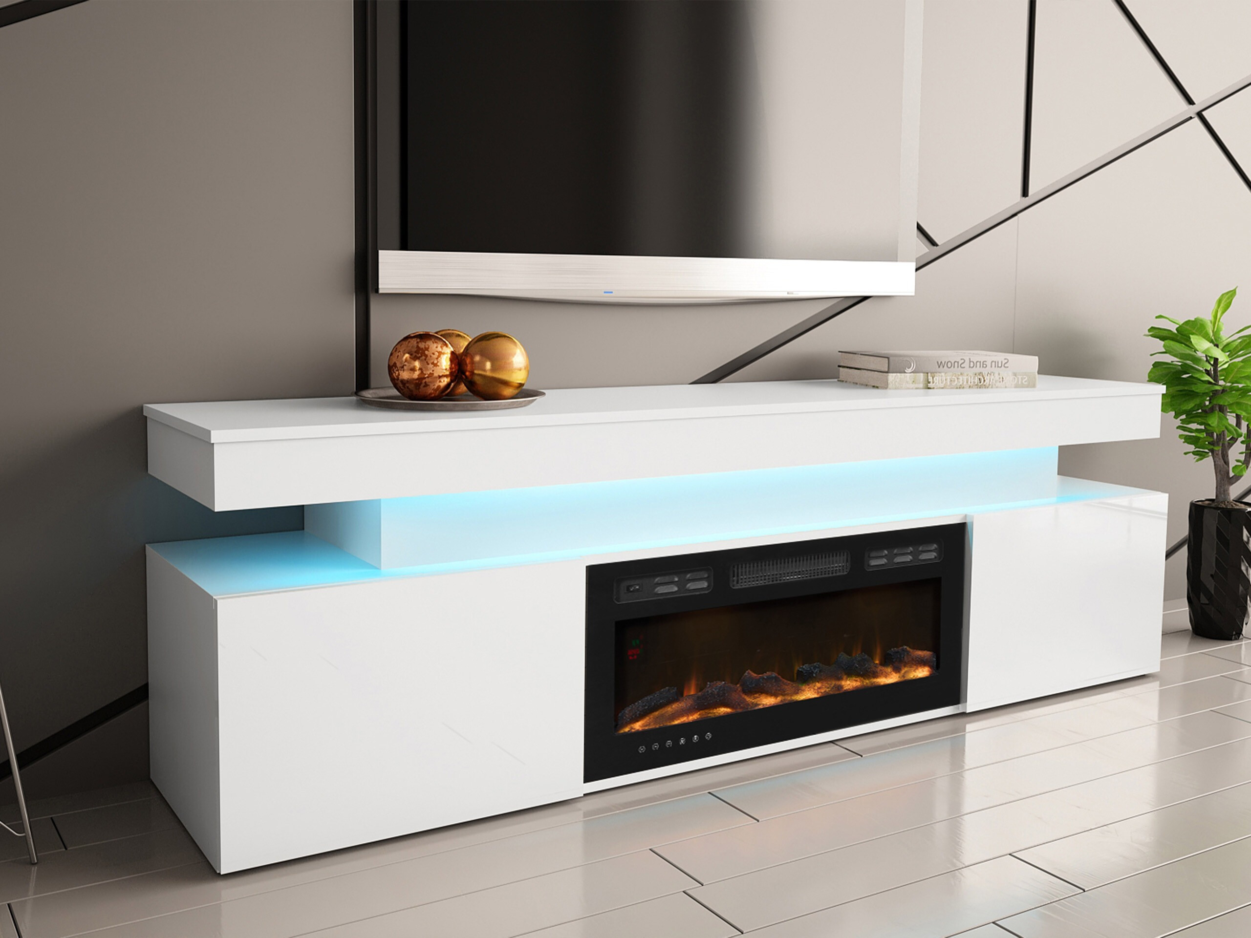 TV sto Monfero 104 (Belo + Sjajno belo)