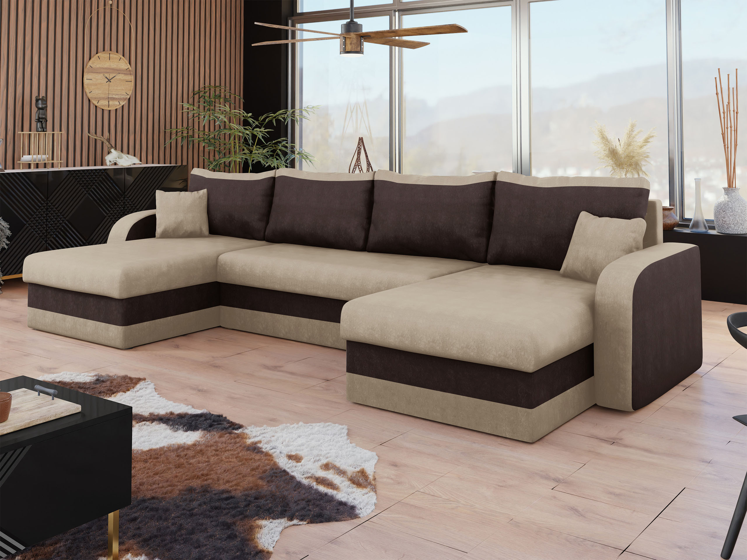 Ugaona sofa Comfivo 233 (Alova 07 + Alova 68)