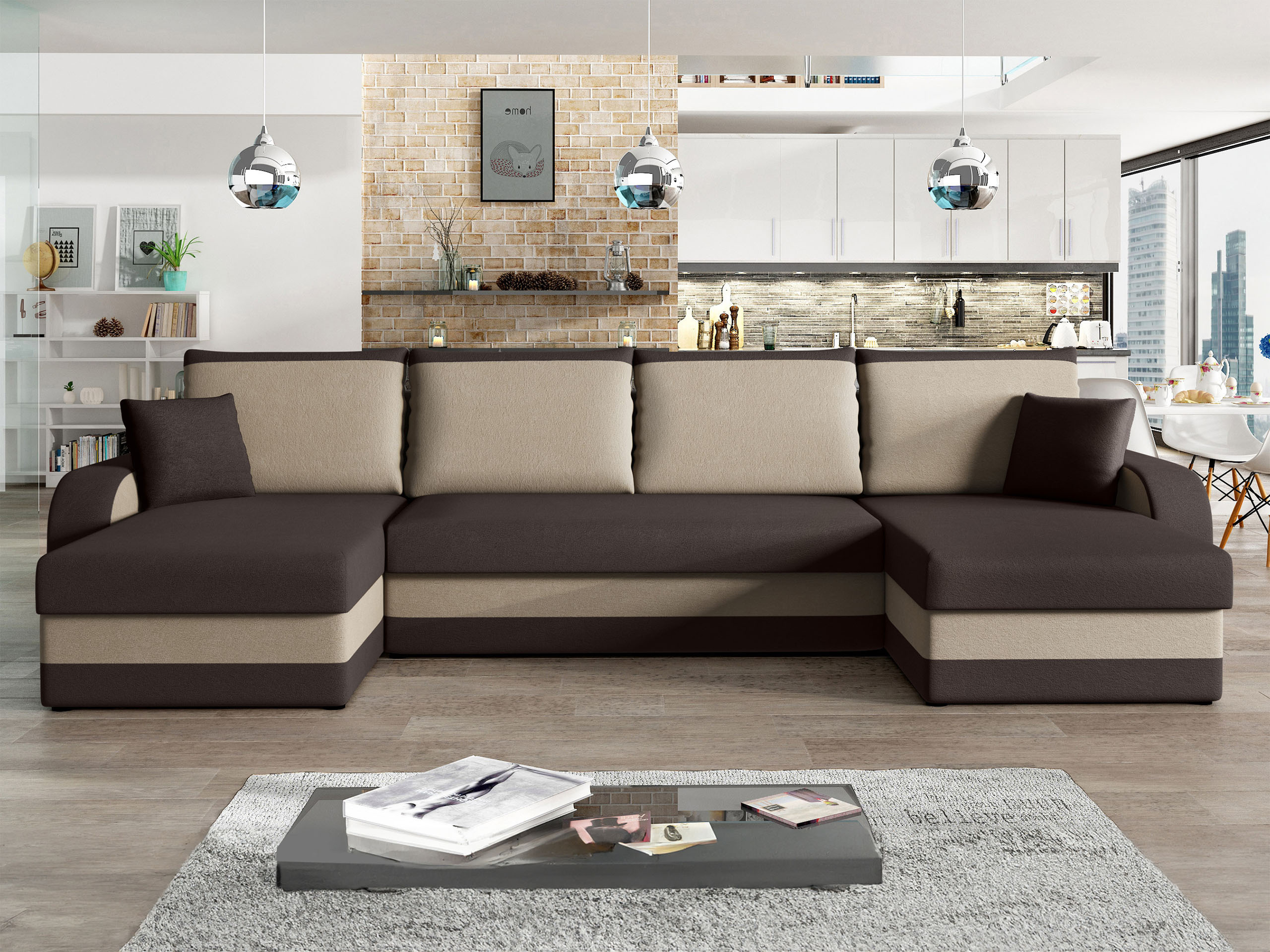 Ugaona sofa Comfivo 233 (Alova 68 + Alova 07)