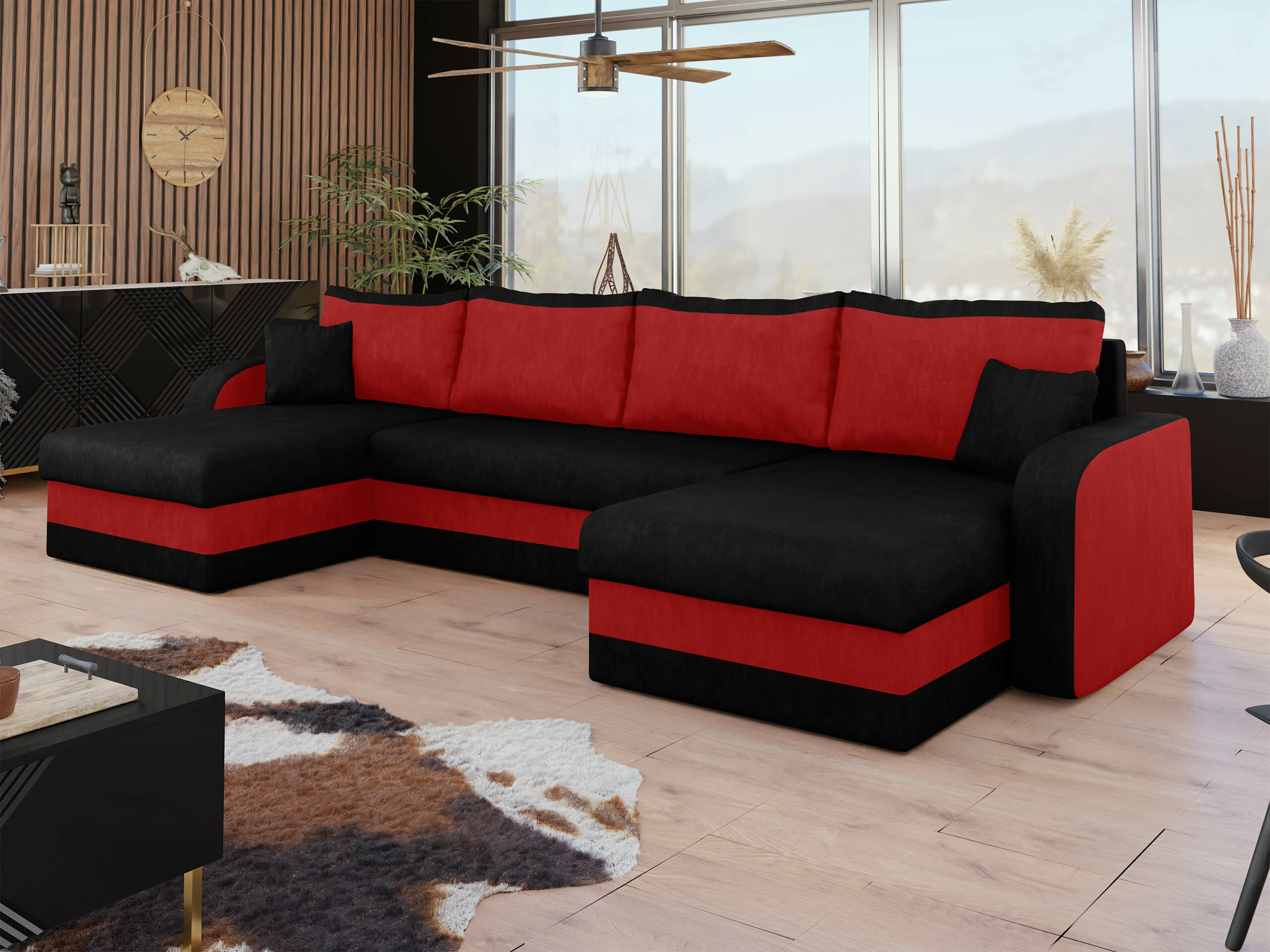 Ugaona sofa Comfivo 233 (Mikrofaza 15 + Mikrofaza 22)